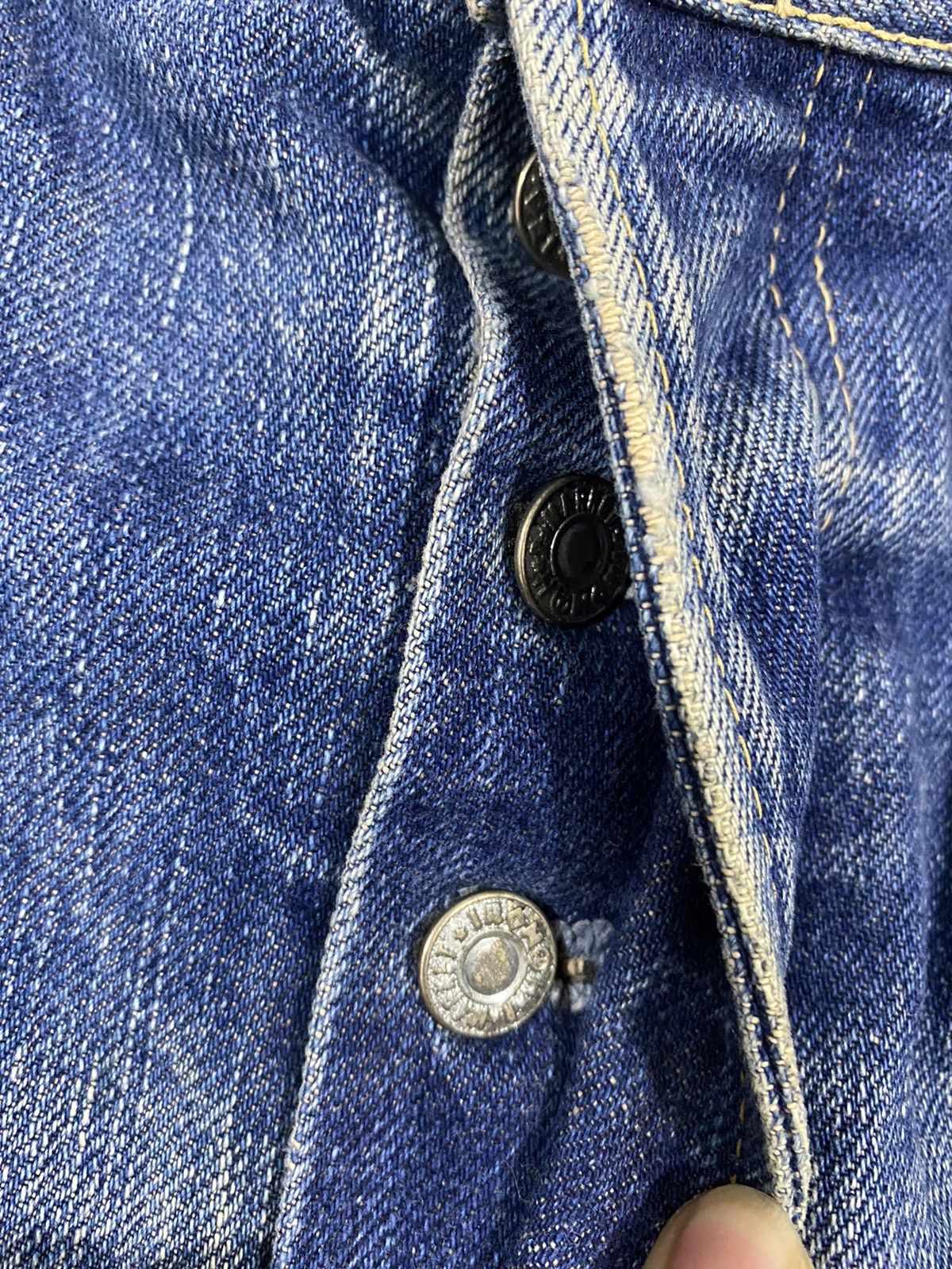 HOLLYWOOD RANCH MARKET × Japanese Brand Vintage H.R Market Distressed Denim Japanese Brand 32x 33 Size US 32 / EU 48 - 5 Thumbnail