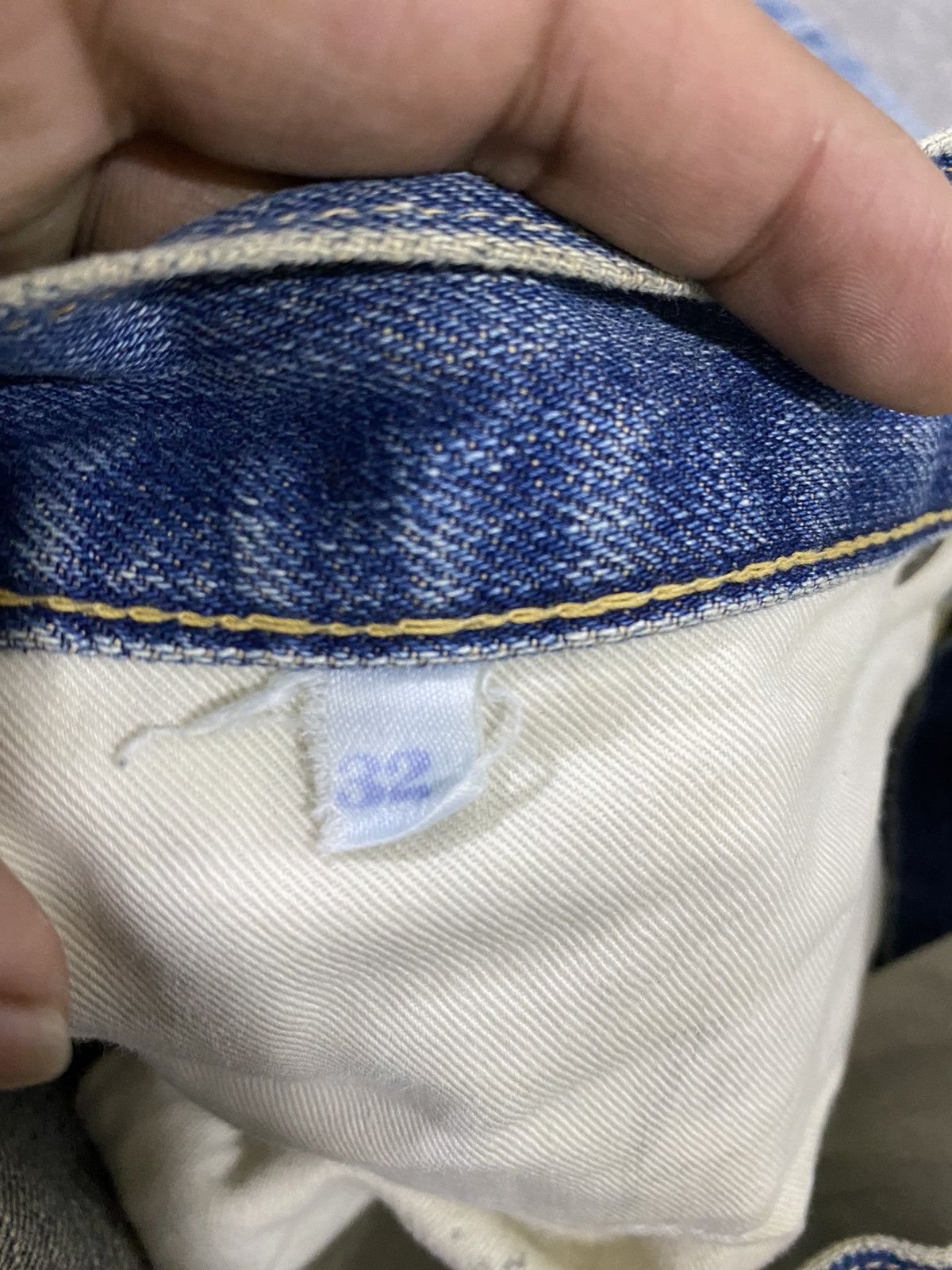 HOLLYWOOD RANCH MARKET × Japanese Brand Vintage H.R Market Distressed Denim Japanese Brand 32x 33 Size US 32 / EU 48 - 9 Thumbnail