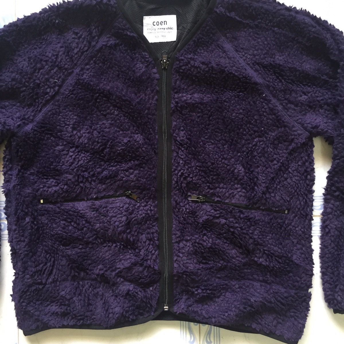 Japanese Brand Coen Deep Pile Fleece Outerwear Sweater Jacket Size US M / EU 48-50 / 2 - 6 Thumbnail
