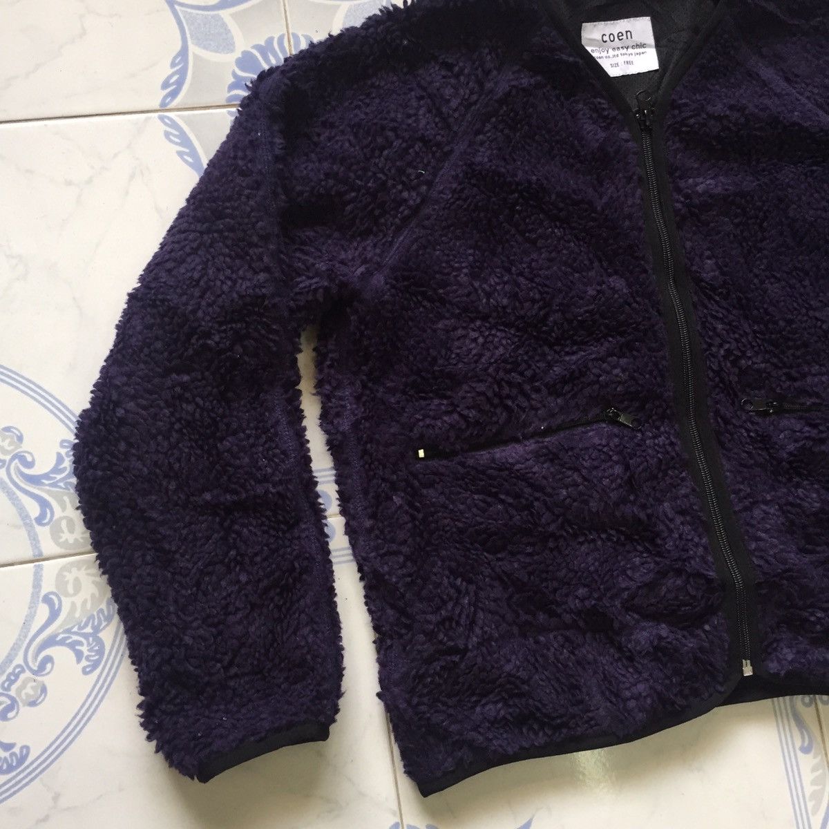Japanese Brand Coen Deep Pile Fleece Outerwear Sweater Jacket Size US M / EU 48-50 / 2 - 4 Thumbnail