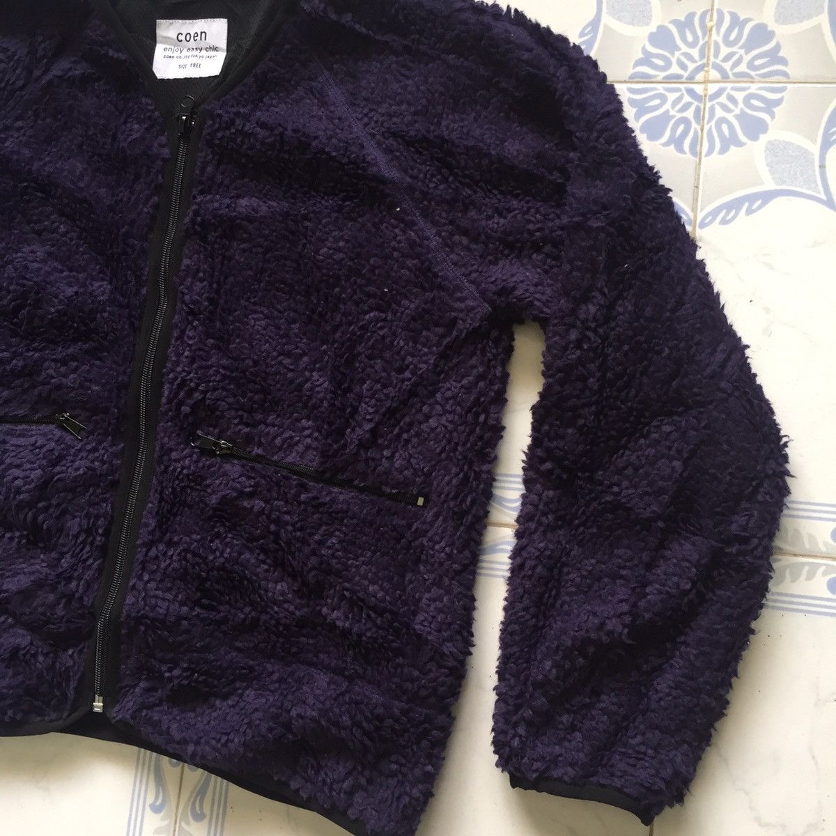 Japanese Brand Coen Deep Pile Fleece Outerwear Sweater Jacket Size US M / EU 48-50 / 2 - 5 Thumbnail