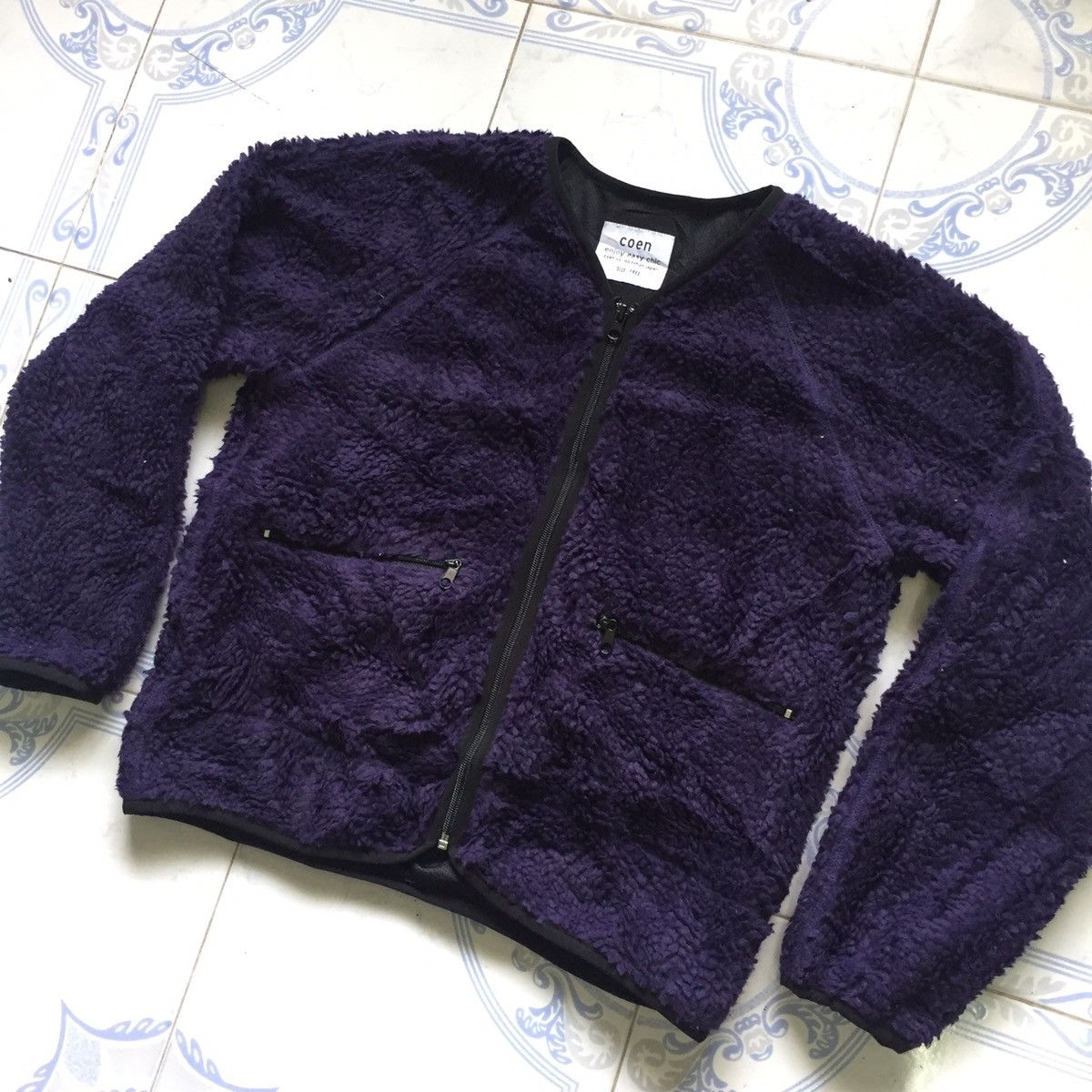 Japanese Brand Coen Deep Pile Fleece Outerwear Sweater Jacket Size US M / EU 48-50 / 2 - 3 Thumbnail