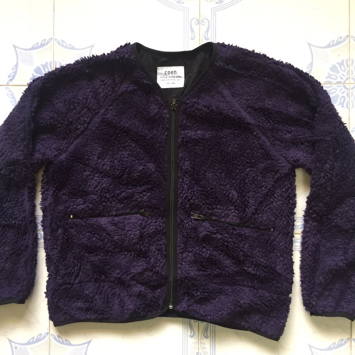 Japanese Brand Coen Deep Pile Fleece Outerwear Sweater Jacket Size US M / EU 48-50 / 2 - 10 Thumbnail