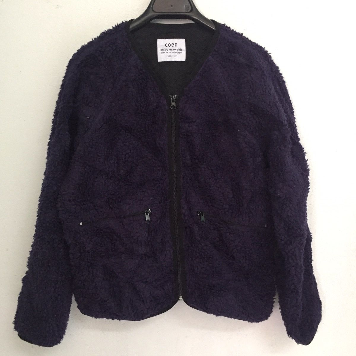 Japanese Brand Coen Deep Pile Fleece Outerwear Sweater Jacket Size US M / EU 48-50 / 2 - 1 Thumbnail