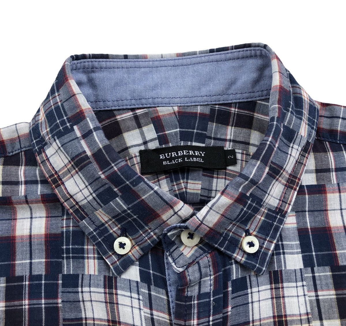 Burberry Burberry Printed Pattern Patchwork Short Sleeves Shirt Size US S / EU 44-46 / 1 - 8 Thumbnail