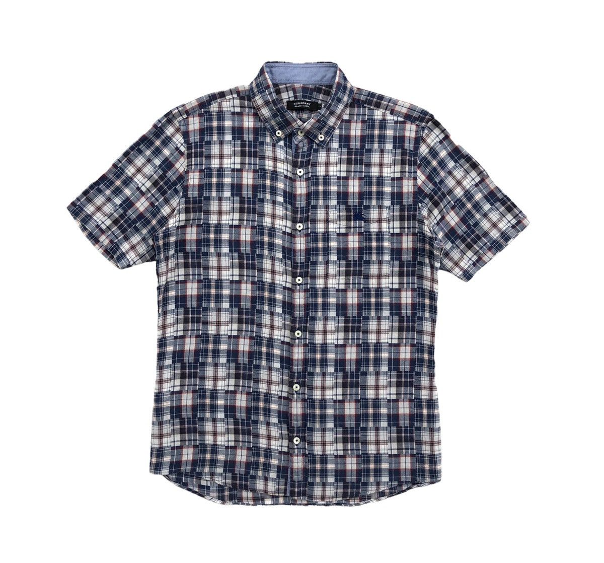Burberry Burberry Printed Pattern Patchwork Short Sleeves Shirt Size US S / EU 44-46 / 1 - 4 Thumbnail