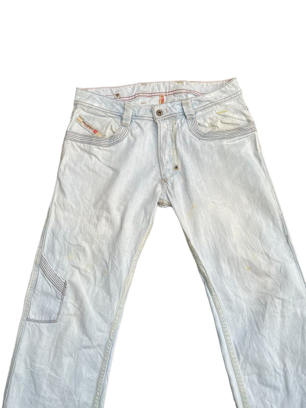 Designer STEALS Vintage Diesel Light Wash Denim Size US 33 - 4 Thumbnail