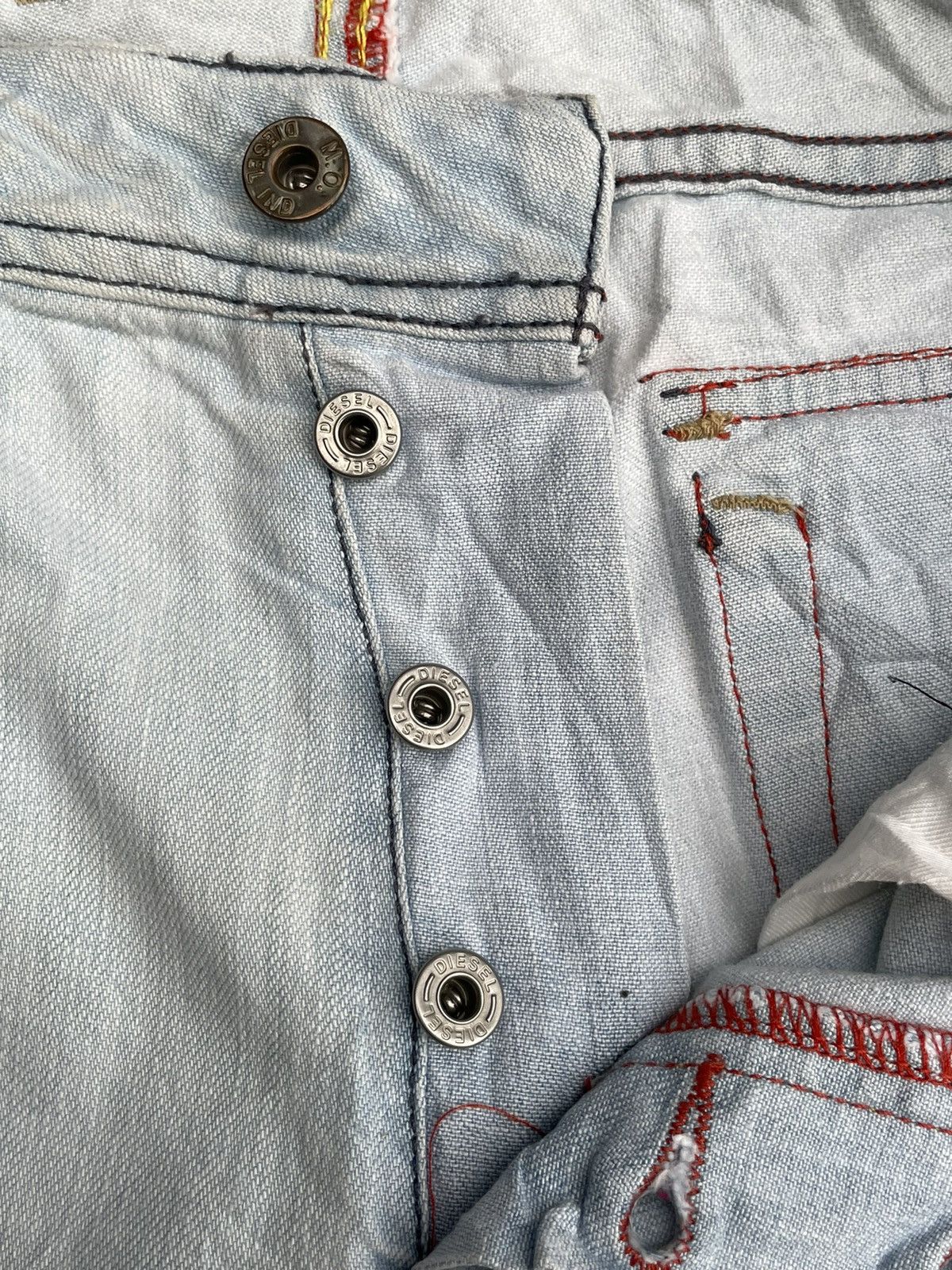 Designer STEALS Vintage Diesel Light Wash Denim Size US 33 - 20 Thumbnail