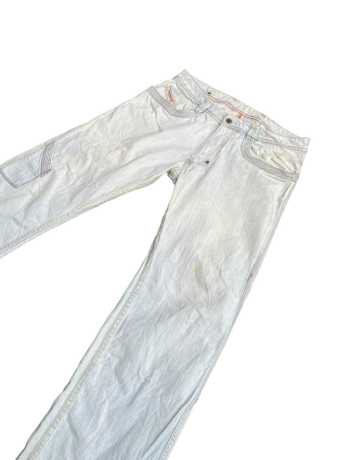 Designer STEALS Vintage Diesel Light Wash Denim Size US 33 - 3 Thumbnail