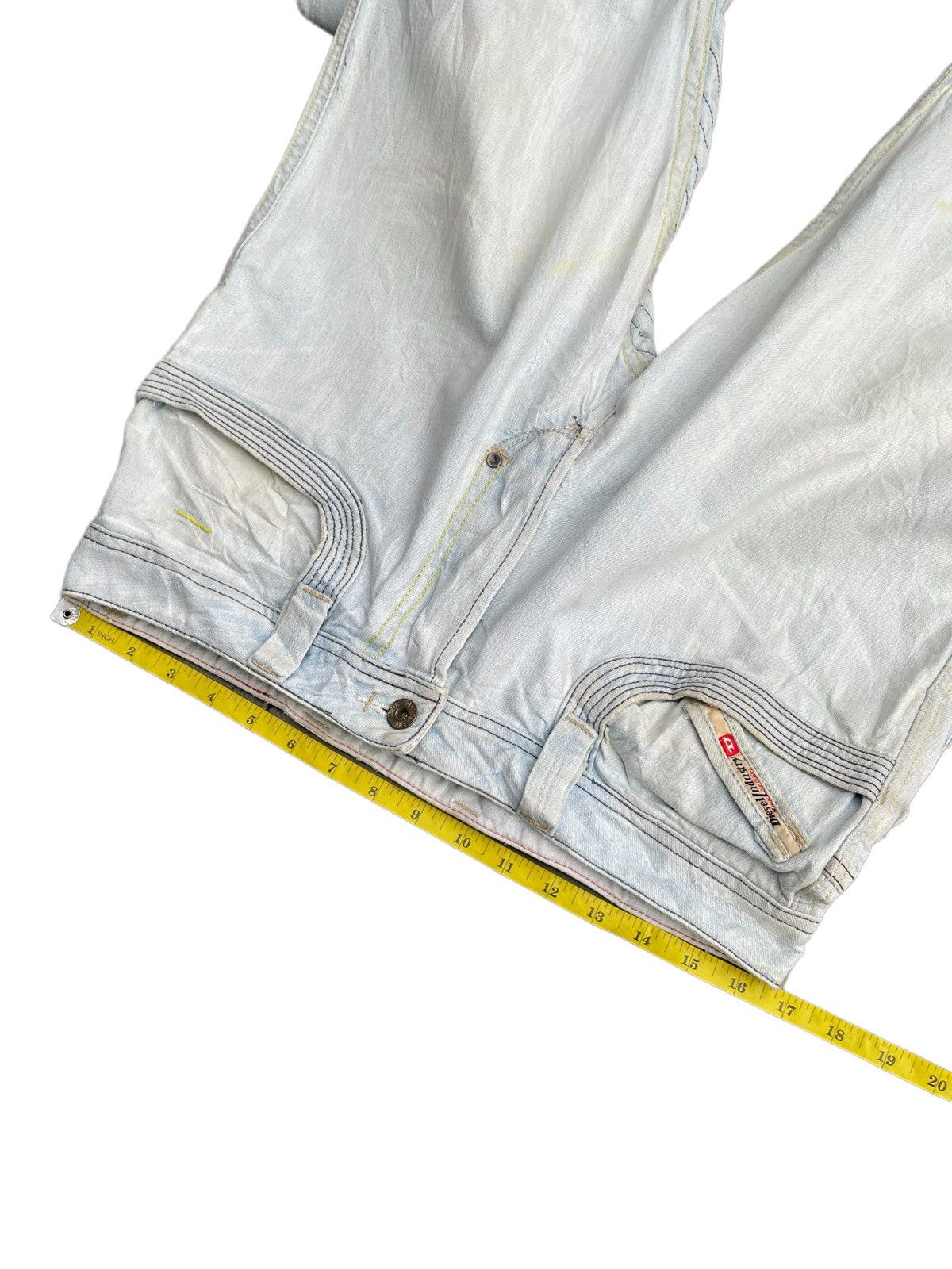 Designer STEALS Vintage Diesel Light Wash Denim Size US 33 - 2 Thumbnail