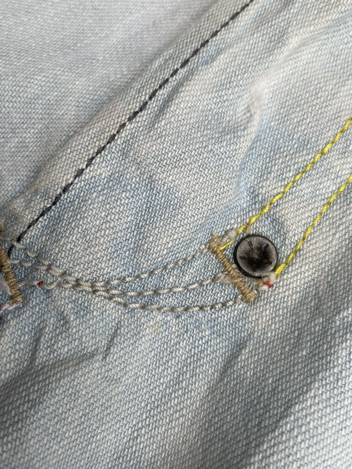 Designer STEALS Vintage Diesel Light Wash Denim Size US 33 - 22 Thumbnail