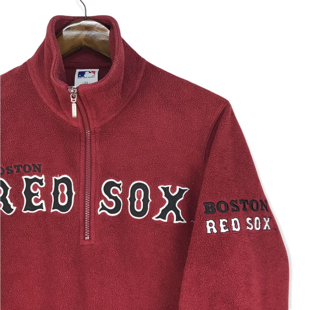MLB Vintage Boston Red Sox Fleece Half Zip Size US M / EU 48-50 / 2 - 3 Thumbnail