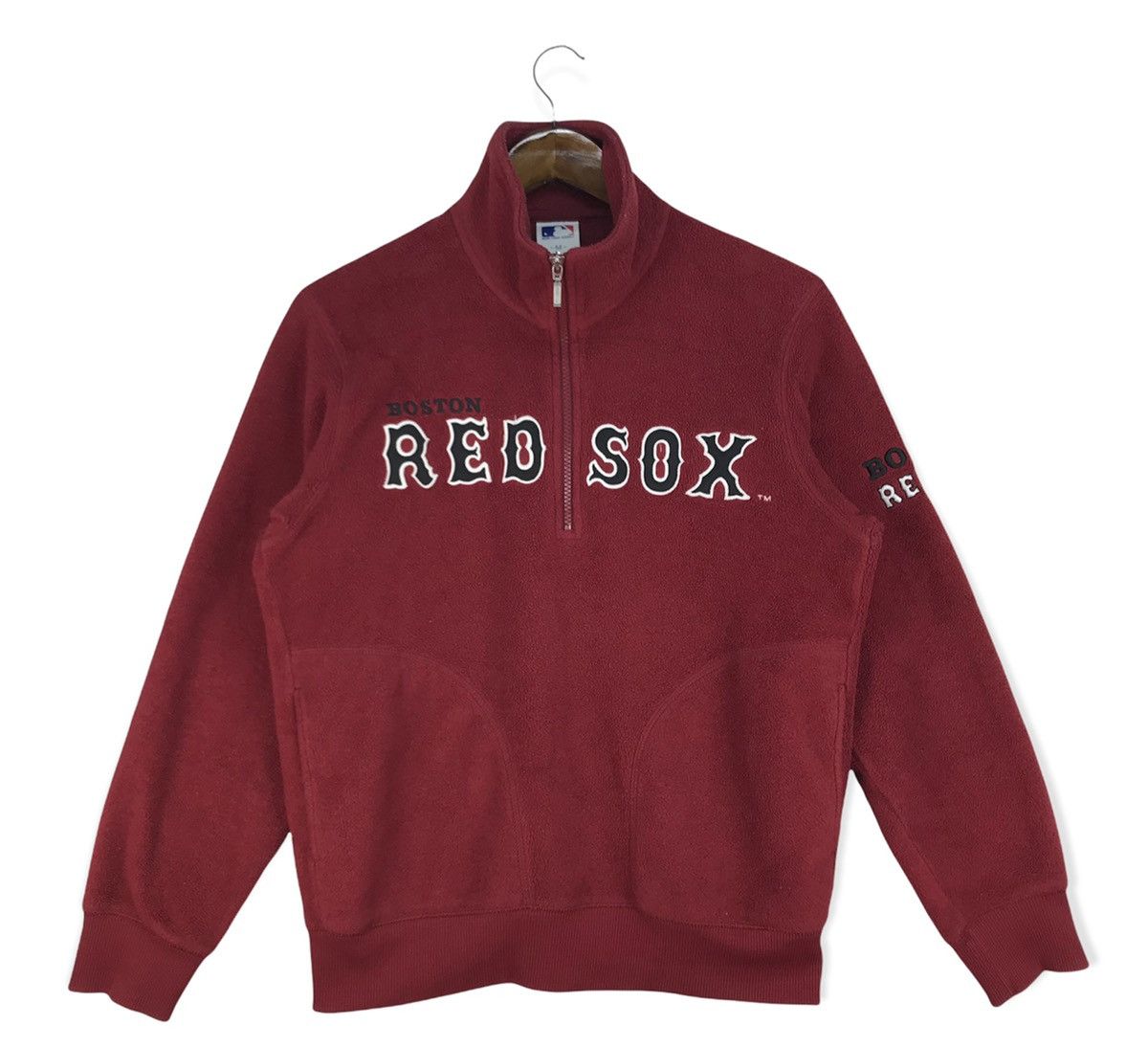 image of Mlb x Vintage Boston Red Sox Fleece Half Zip, Men's (Size Medium)
