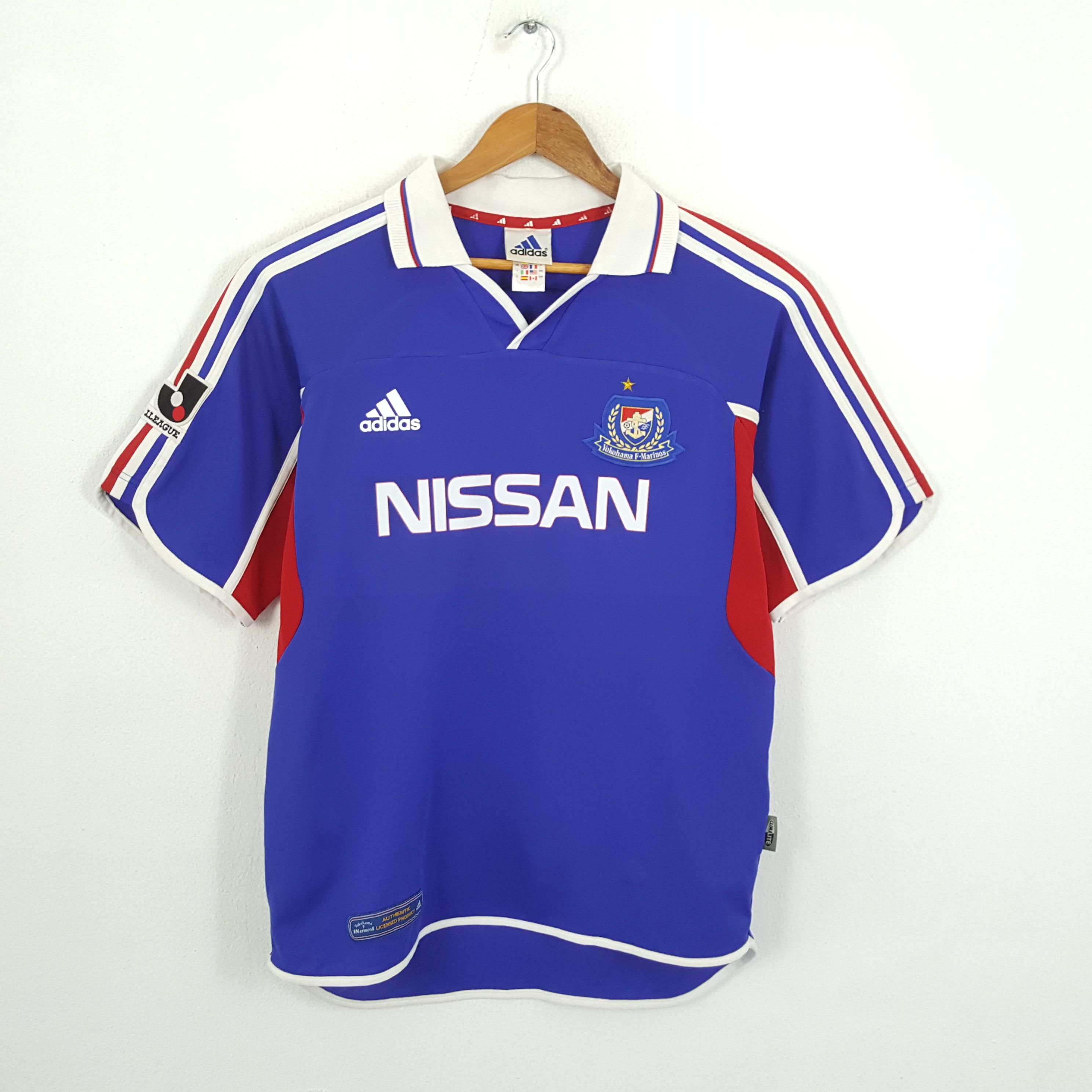 Adidas × Vintage Vintage ADIDAS YOKOHAMA F-MARINOS Japanese Football Jerseys Size US XL / EU 56 / 4 - 1 Thumbnail
