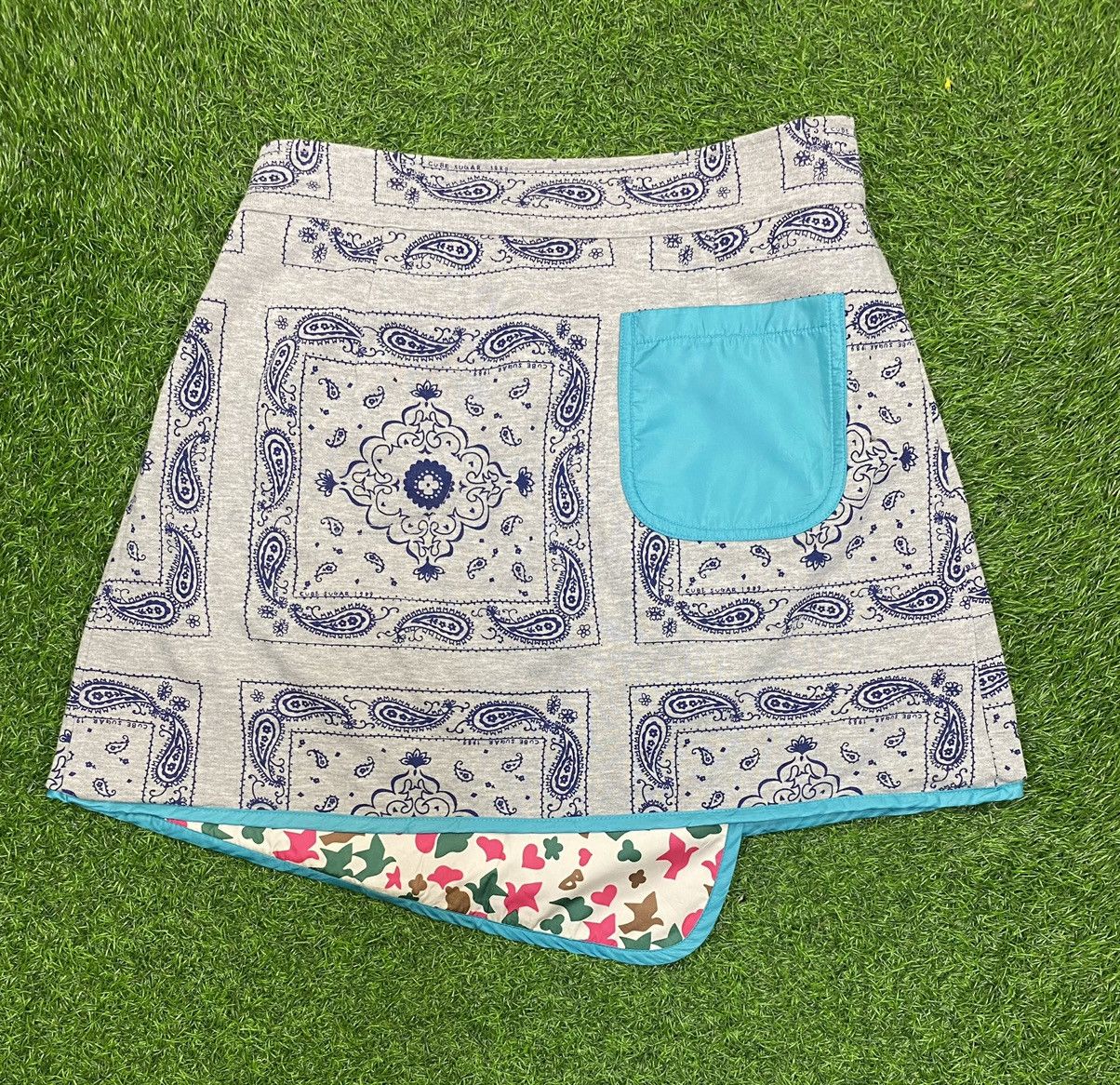 Japanese Brand Cube Sugar Reversible Skirt Size 30" / US 8 / IT 44 - 8 Thumbnail