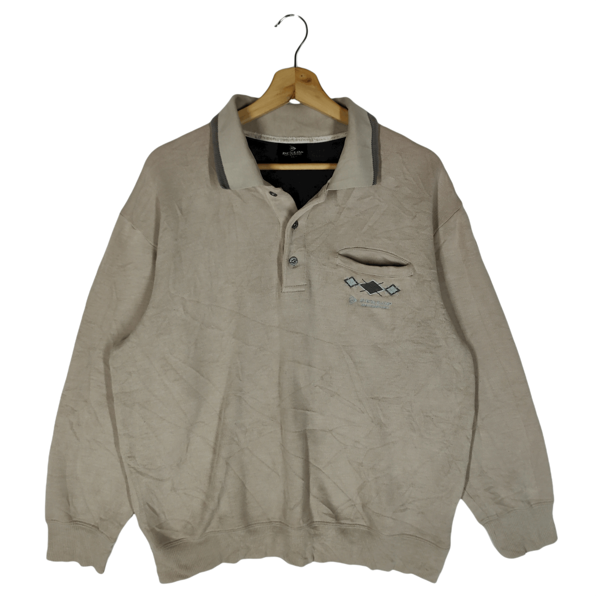 image of Dunlop Motorsports Sweaters in Beige, Men's (Size Large)