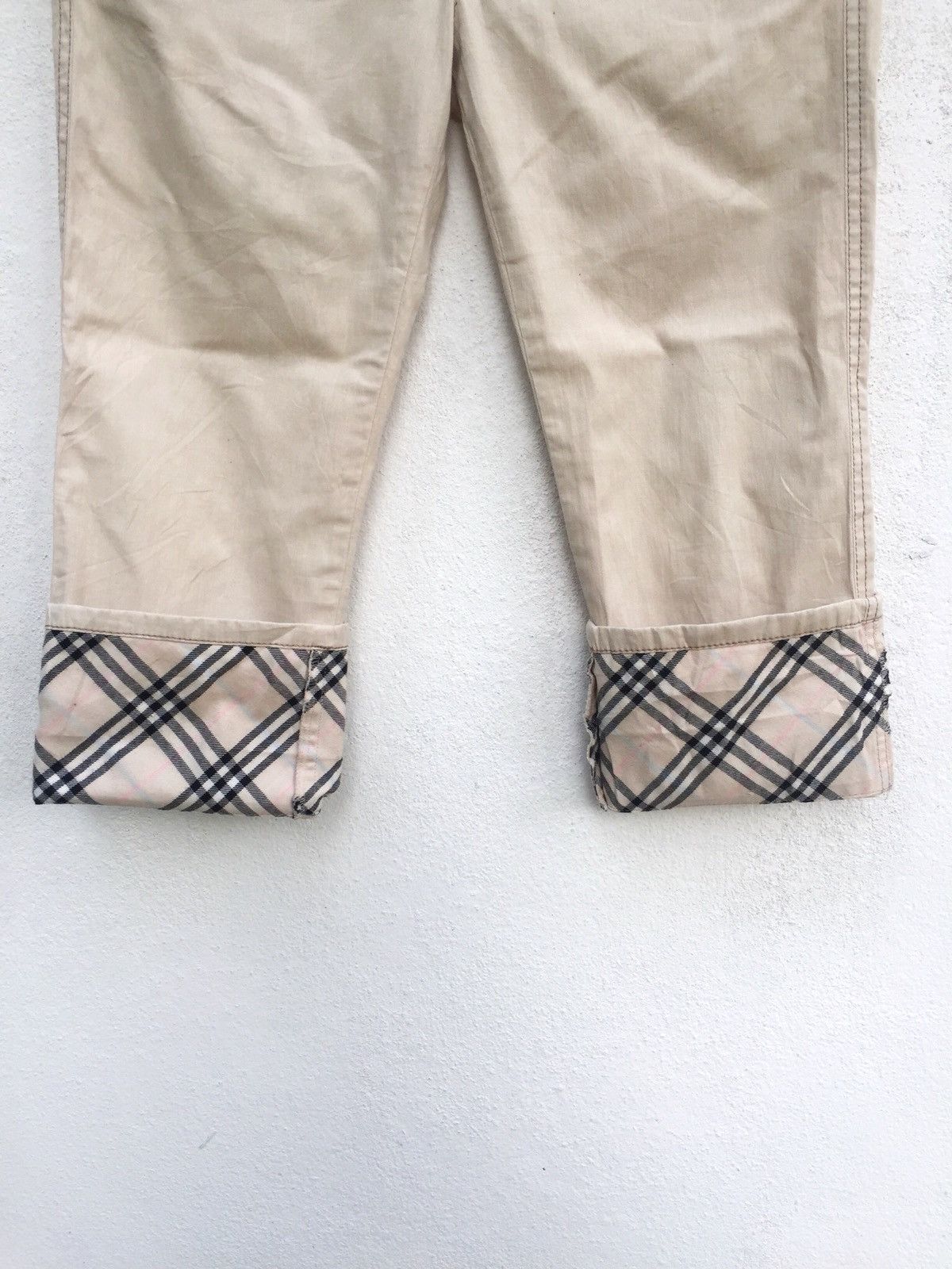 Burberry 🇯🇵 Exc🔥Burberry Blue Label 🇯🇵 Nova Check Crop Pants Size US 29 - 5 Thumbnail