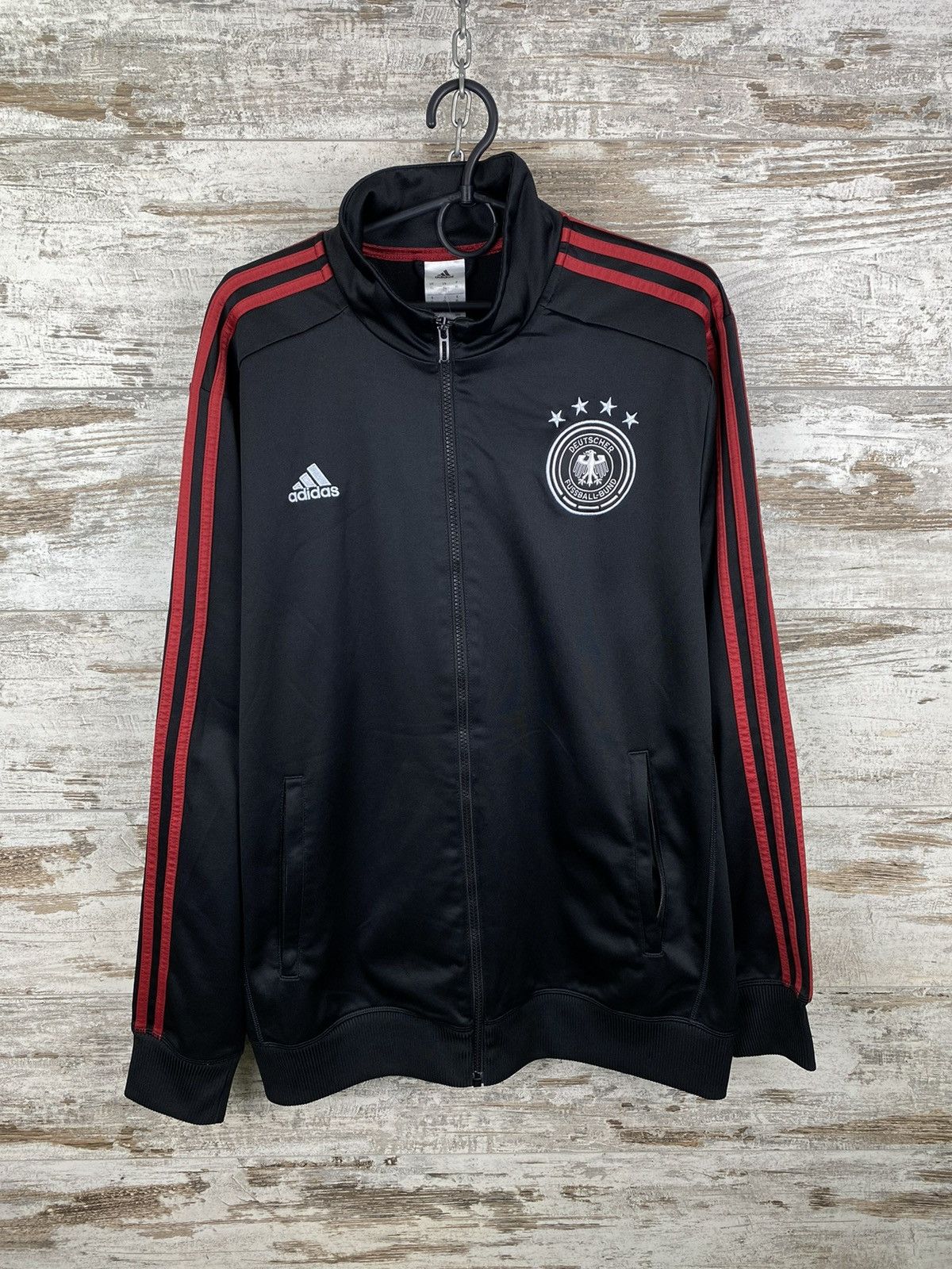 Adidas × Vintage Mens Vintage Adidas Deutscher Fussball Bund Soccer jacket Size US XL / EU 56 / 4 - 1 Thumbnail