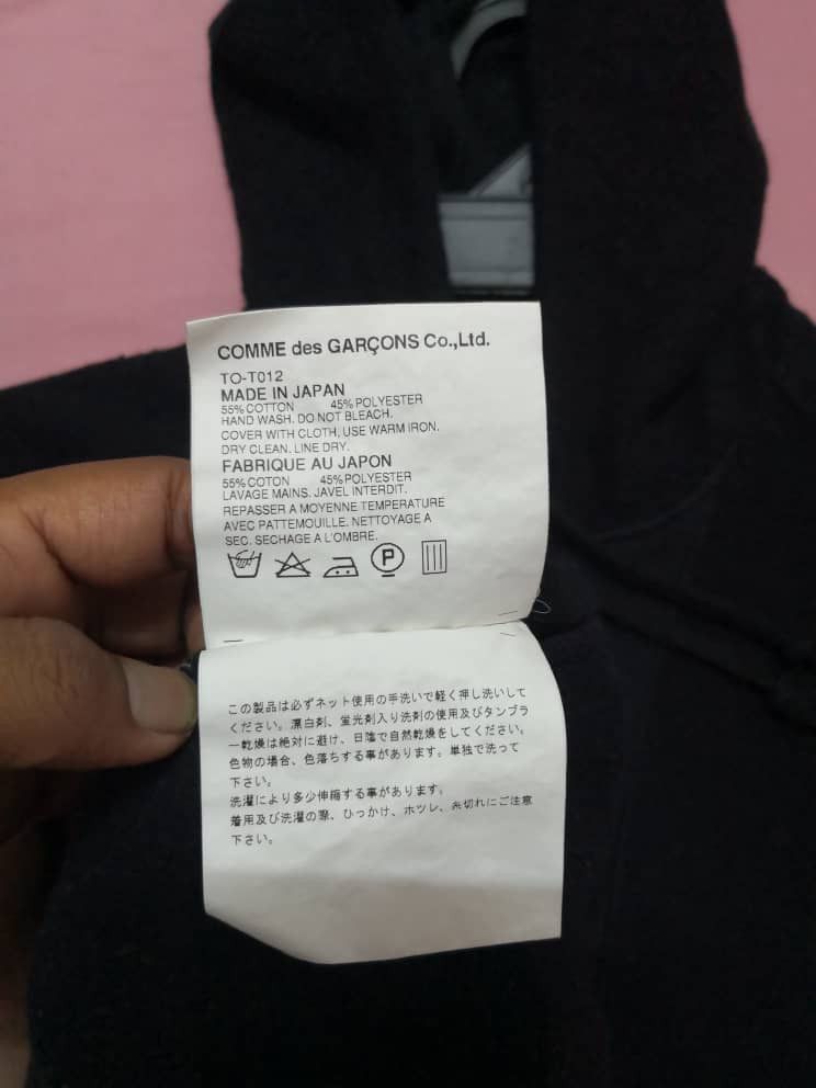 Comme des Garcons ❎ CDG Tricot Inside Out Hoodie Sweater Size XS / US 0-2 / IT 36-38 - 4 Thumbnail