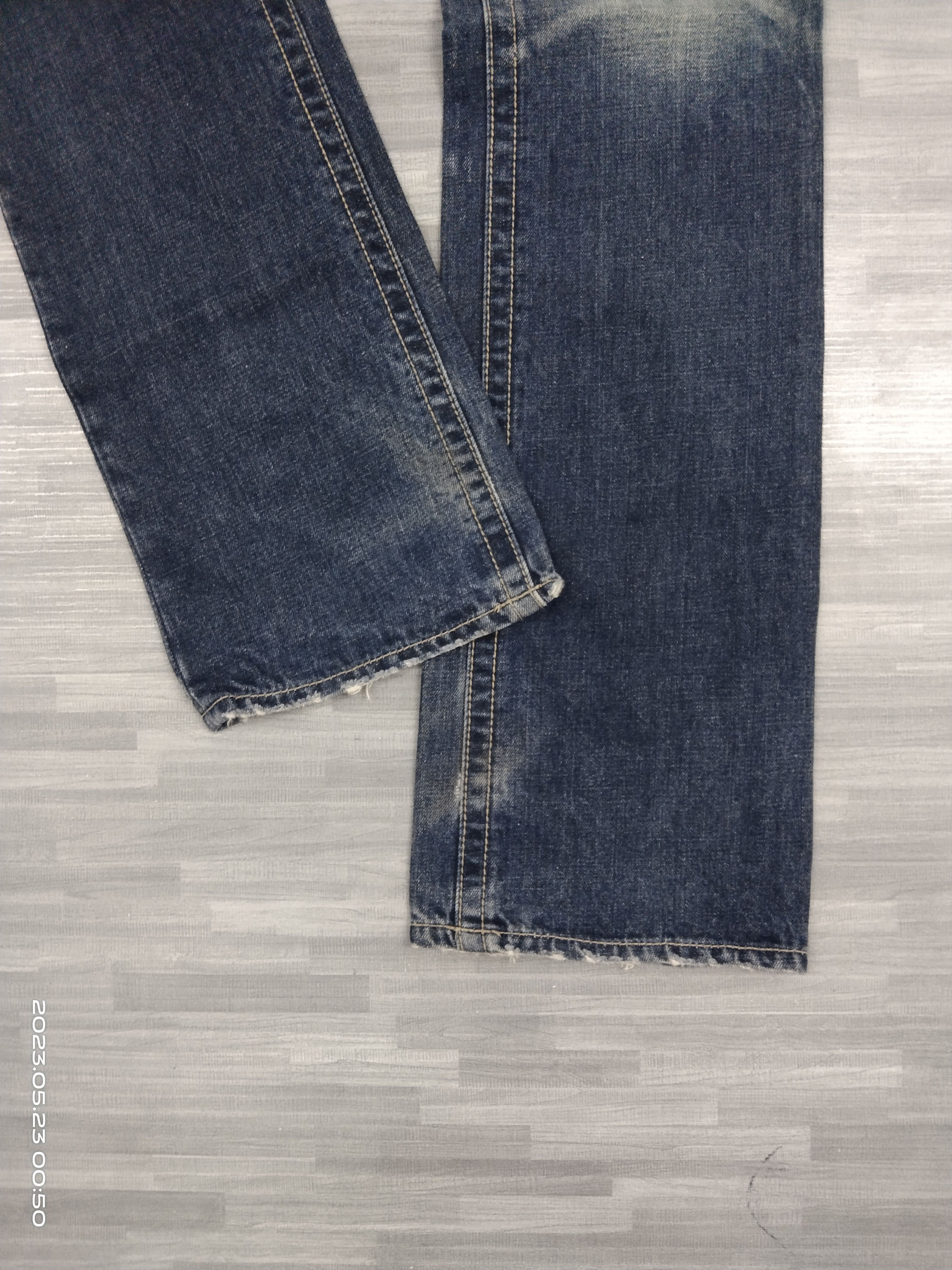 semanticdesign SICK WASHED BLUE SEMANTIC DESIGN STUDDED DENIM PANTS Size US 31 - 8 Thumbnail