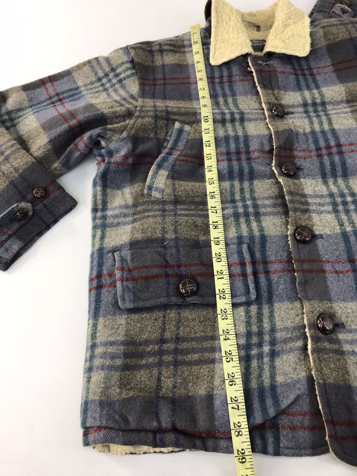 Japanese Brand × Vintage Paralyser Shearling Woven Checked Sherpa Inner K932j Size US L / EU 52-54 / 3 - 10 Thumbnail
