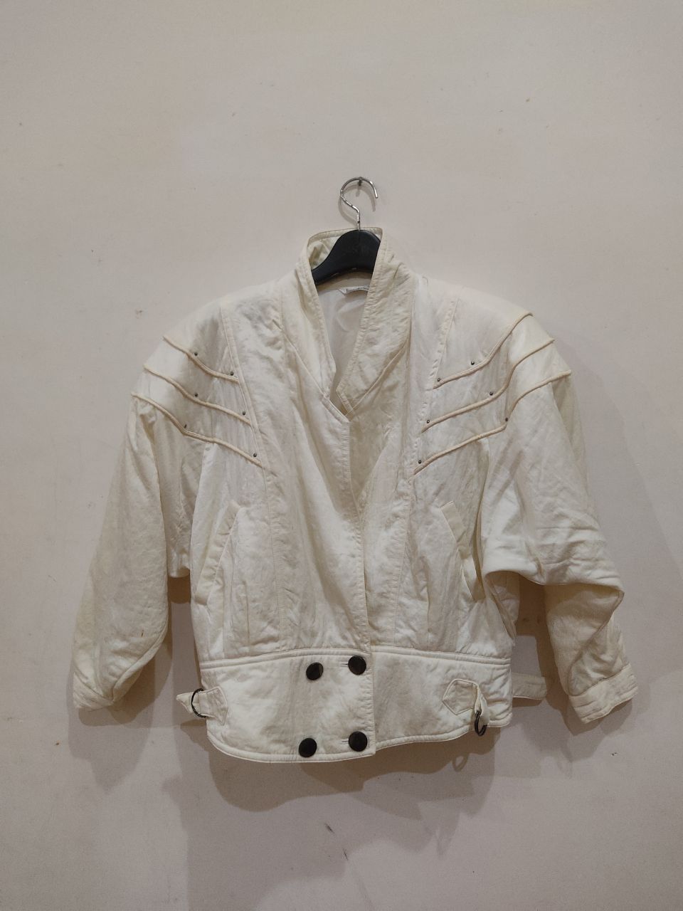 Japanese Brand Vintage White Bombers Size US M / EU 48-50 / 2 - 1 Thumbnail