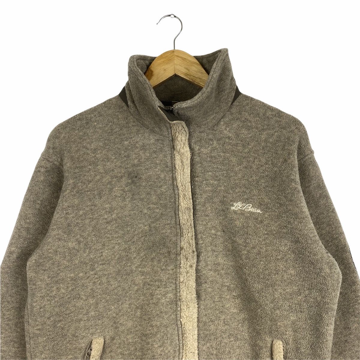 L.L. Bean × Vintage VINTAGE L.L. BEAN OUTDOOR KNEE ELBOW PATCHES FLEECE SWEATER Size US L / EU 52-54 / 3 - 4 Thumbnail