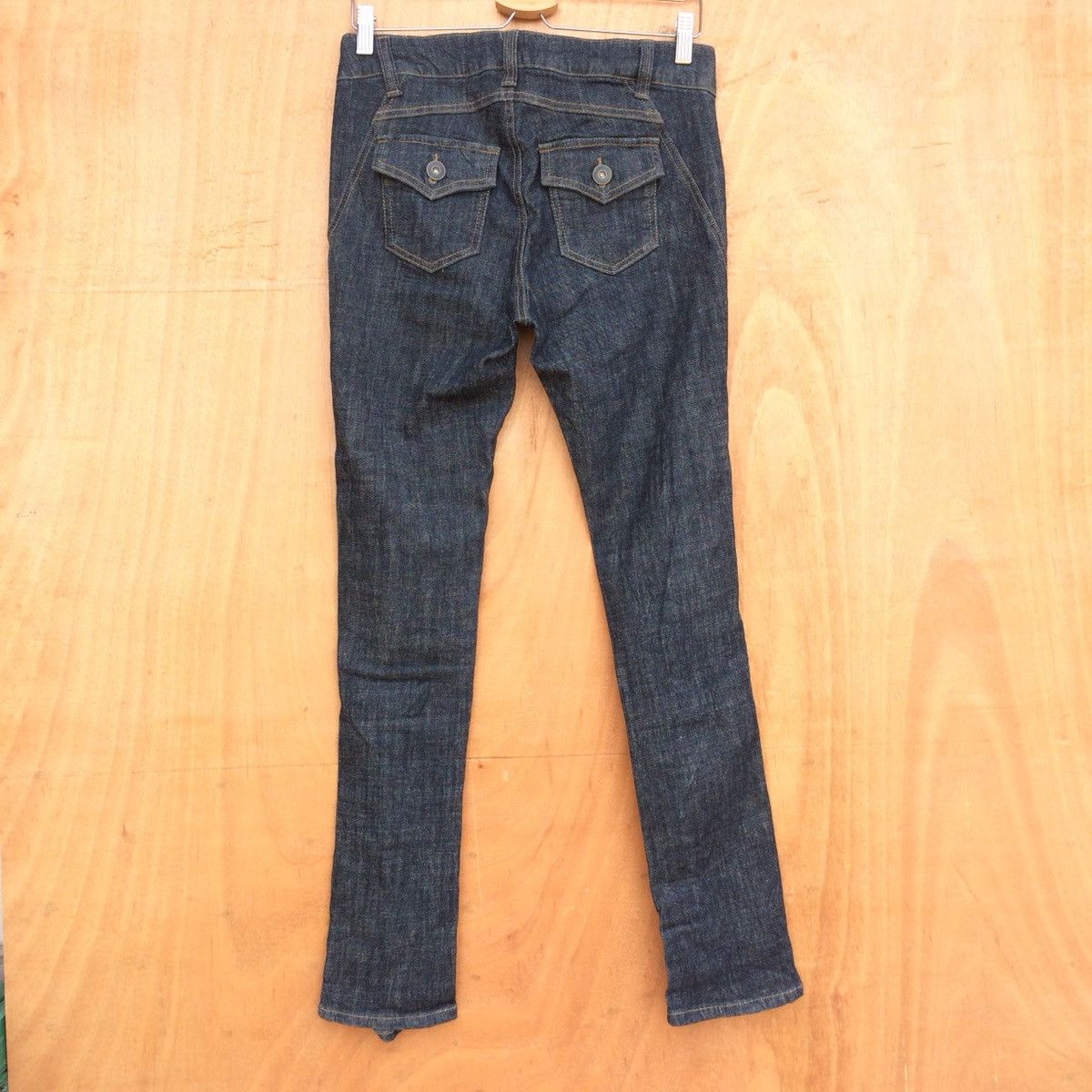Japanese Brand Distressed Ripped Denim Japanese Brand Skinny women Size 29" - 2 Thumbnail