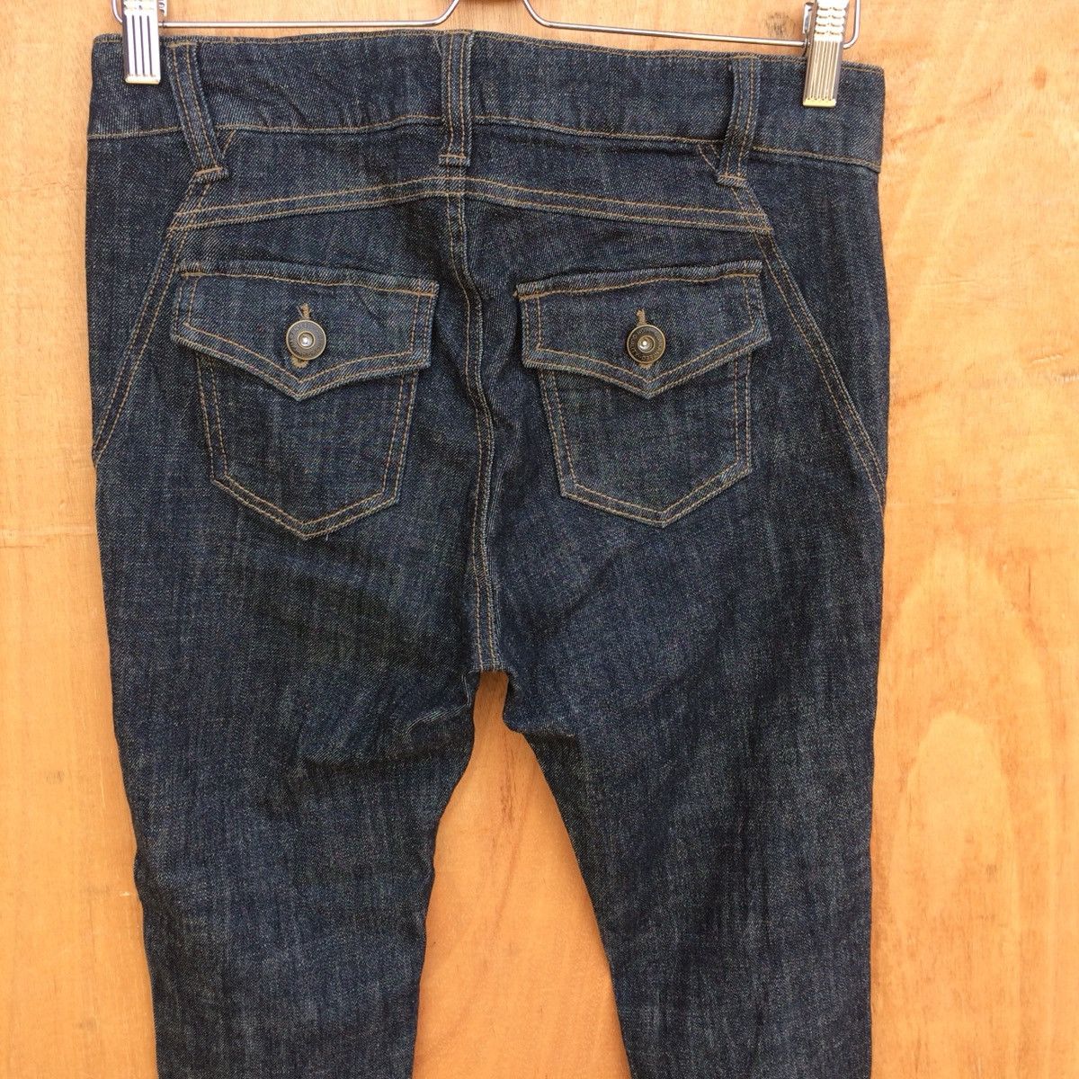 Japanese Brand Distressed Ripped Denim Japanese Brand Skinny women Size 29" - 3 Thumbnail