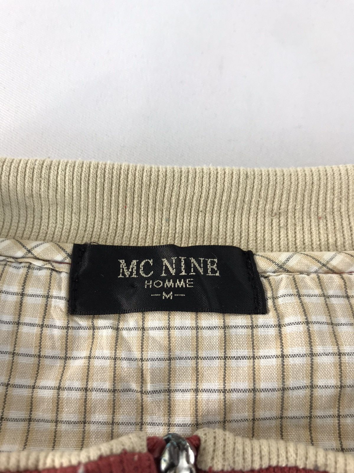 Japanese Brand × Vintage 90s Mc Nine Homme Sweatshirt Embroidery Logo Half Zip Size US L / EU 52-54 / 3 - 5 Thumbnail