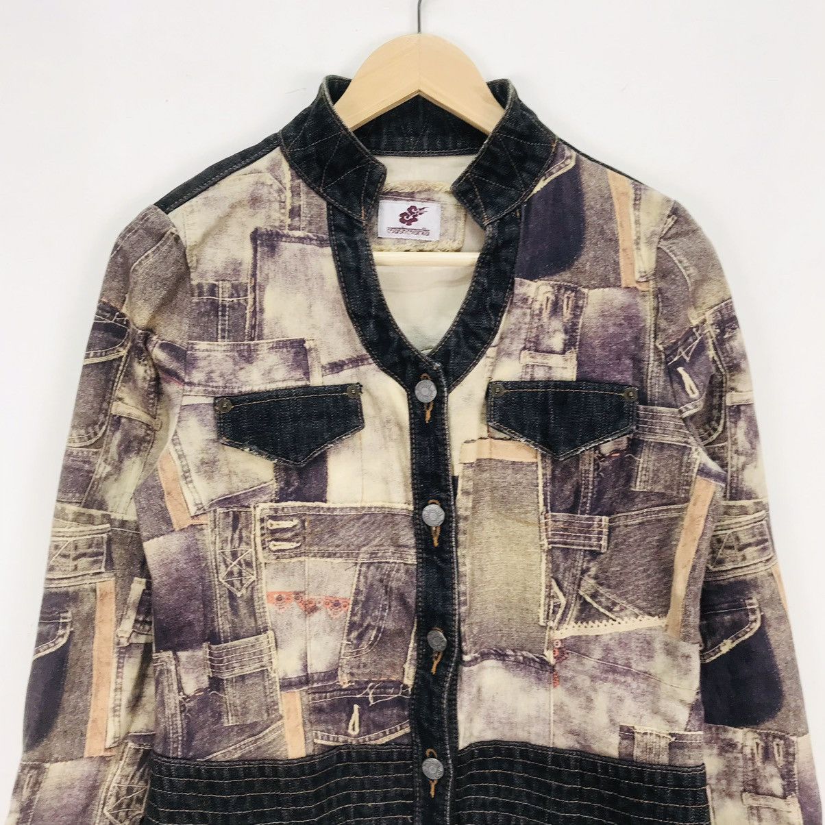 Designer × Japanese Brand Mash Mania Denim JeanPaul Gaultier patchworks style women Size S / US 4 / IT 40 - 2 Thumbnail