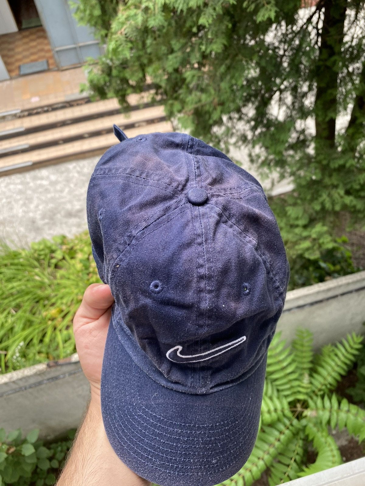 Nike Mens Vintage Nike big swoosh Cap streetwear y2k rare drill Size ONE SIZE - 4 Thumbnail