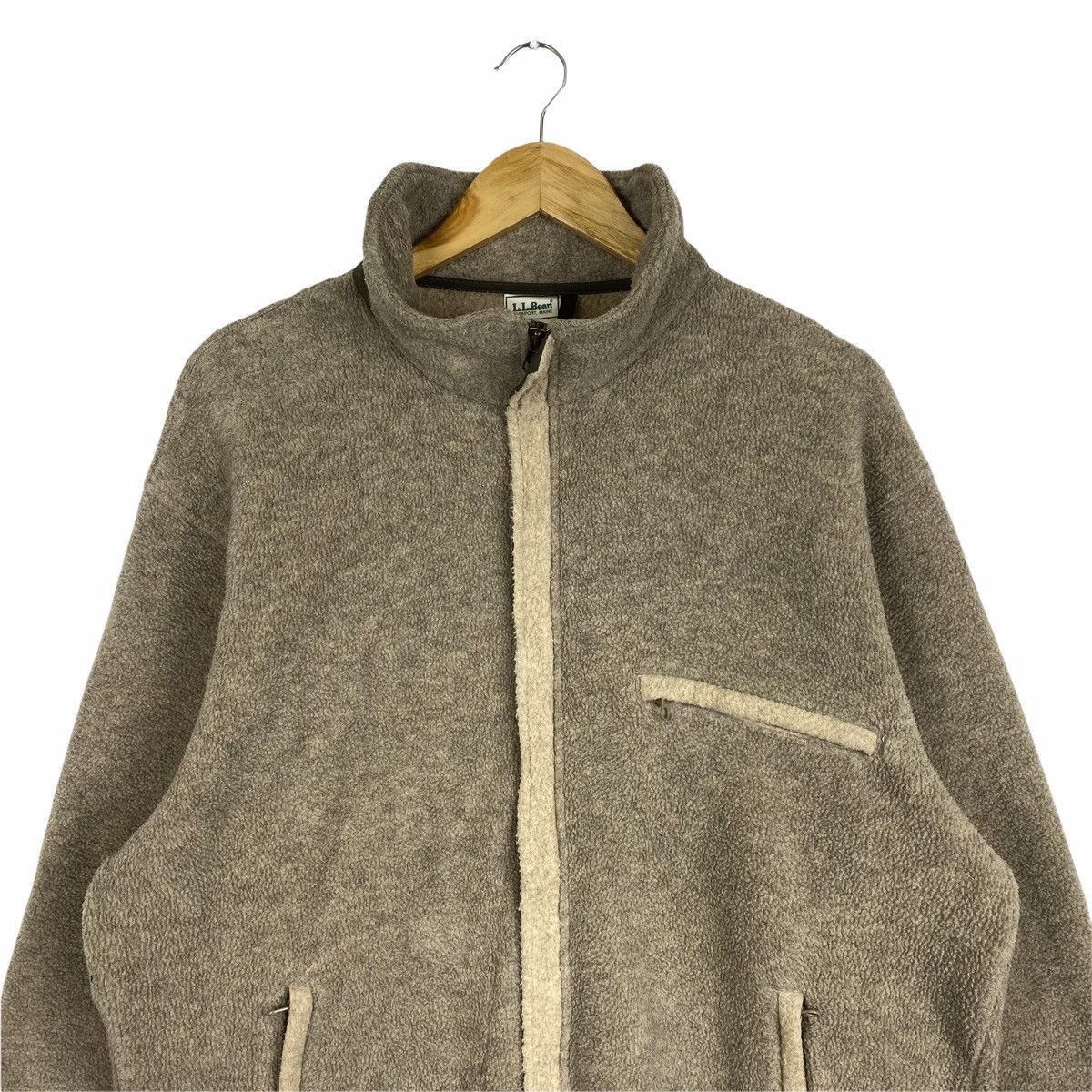 L.L. Bean × Vintage VINTAGE L.L. BEAN OUTDOOR KNEE ELBOW PATCHES FLEECE SWEATER Size US L / EU 52-54 / 3 - 5 Thumbnail