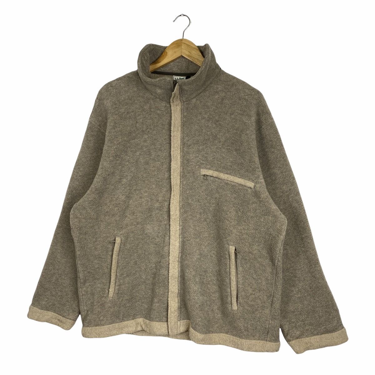 L.L. Bean × Vintage VINTAGE L.L. BEAN OUTDOOR KNEE ELBOW PATCHES FLEECE SWEATER Size US L / EU 52-54 / 3 - 4 Thumbnail