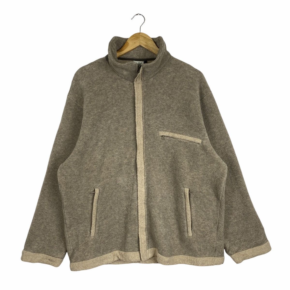 L.L. Bean × Vintage VINTAGE L.L. BEAN OUTDOOR KNEE ELBOW PATCHES FLEECE SWEATER Size US L / EU 52-54 / 3 - 1 Thumbnail