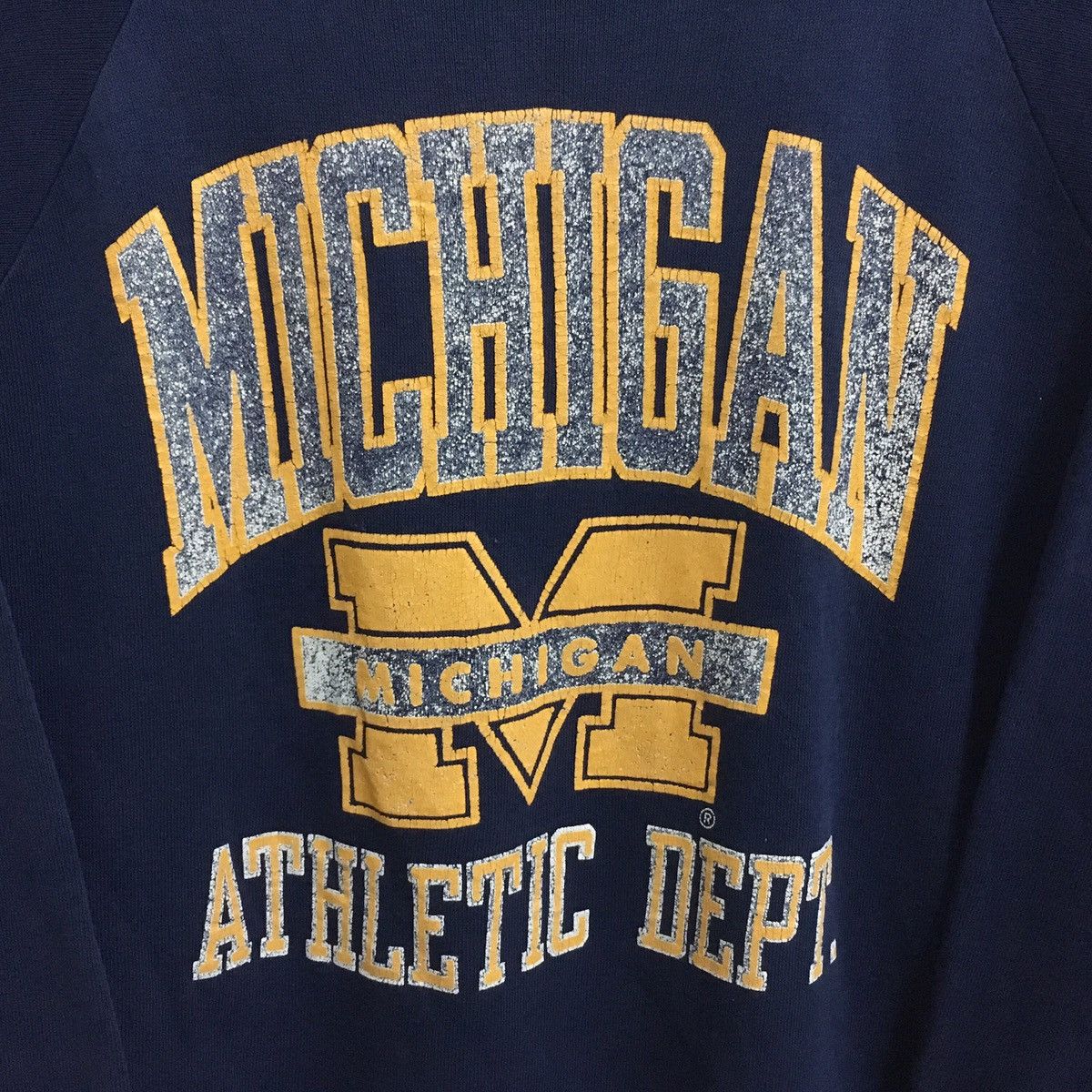 Champion × Vintage VINTAGE CHAMPION MICHIGAN ATHLETIC DEPT PULLOVER Size US L / EU 52-54 / 3 - 4 Thumbnail