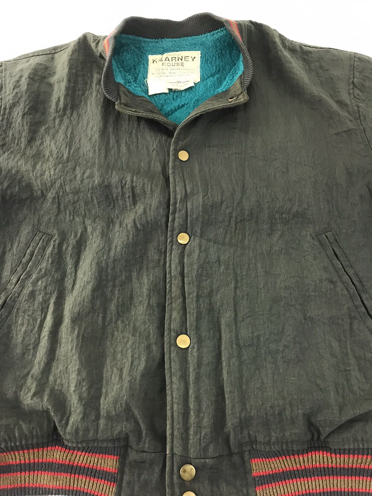 Japanese Brand × Vintage Kearny House Staff Bomber Jacket Quilted Inner Spell Out Size US XL / EU 56 / 4 - 3 Thumbnail
