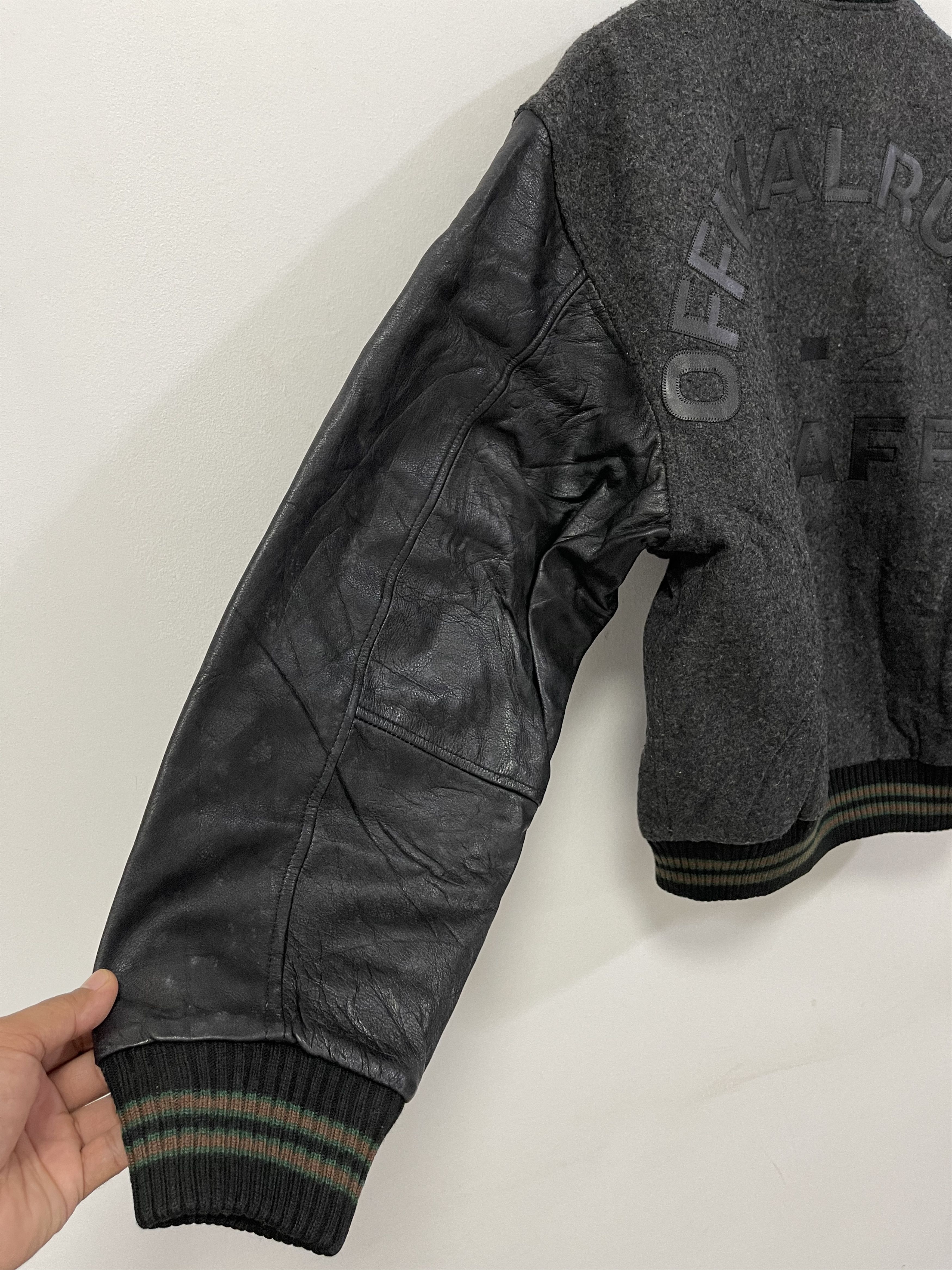 Leather Designer L. Lambertari Italian Varsity Jacket Size US L / EU 52-54 / 3 - 5 Thumbnail
