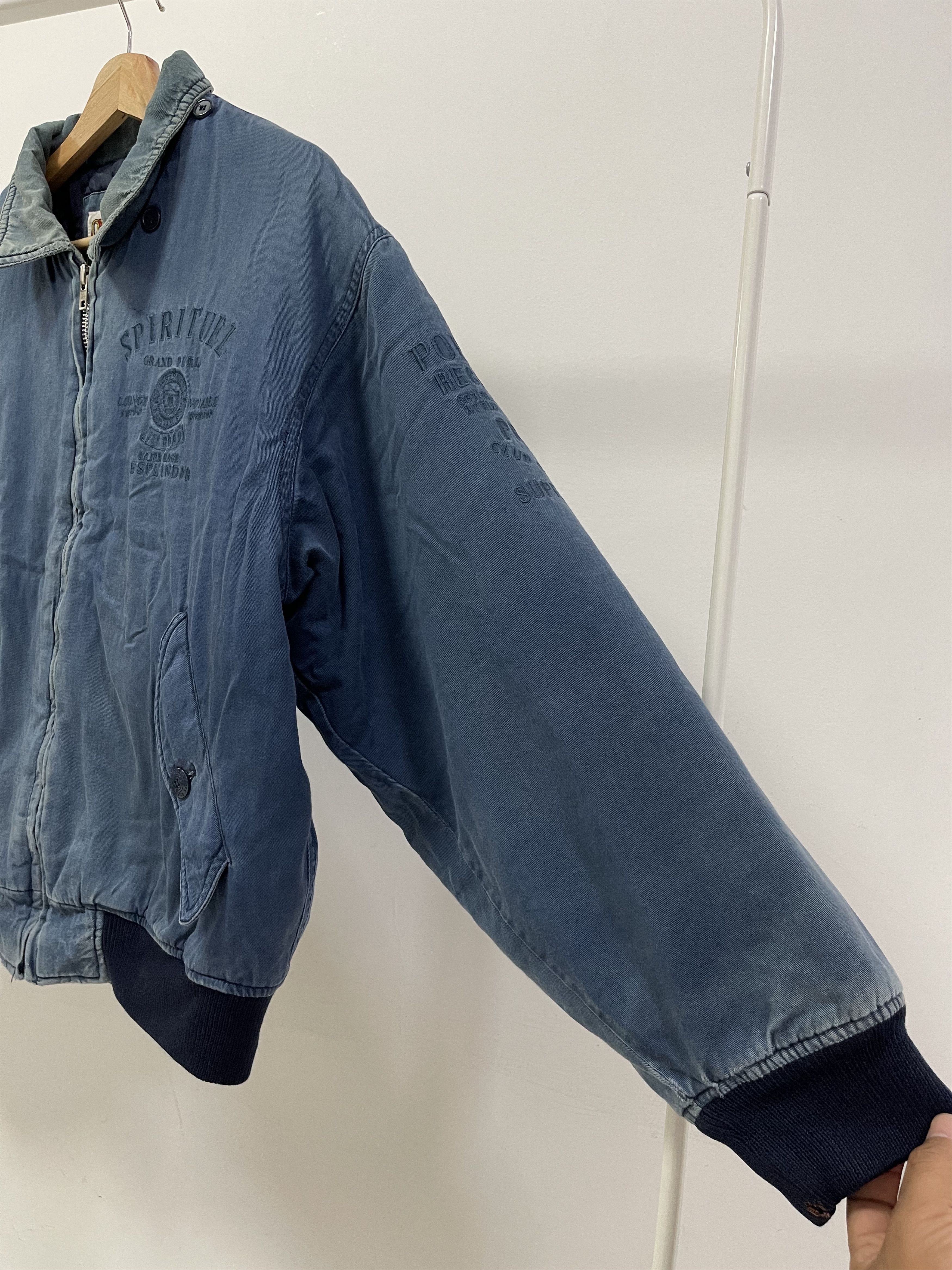 Japanese Brand Vintage Outdoor Off Road Embroidery Bomber jacket Sun Faded Size US L / EU 52-54 / 3 - 7 Thumbnail