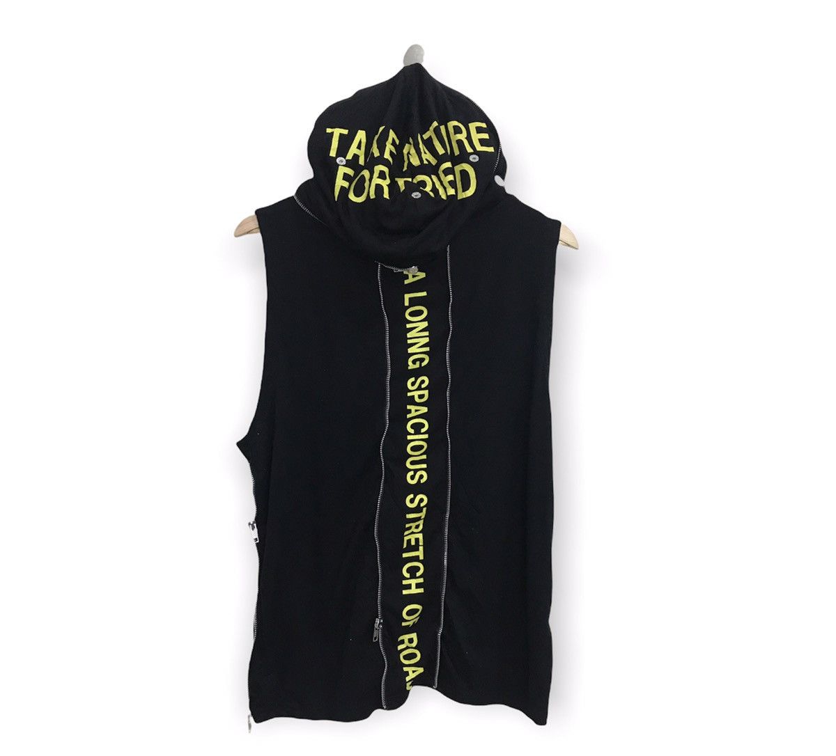 image of Ppfm Spellout 2In1 Zipper Hoodie Jacket, Men's (Size Large)