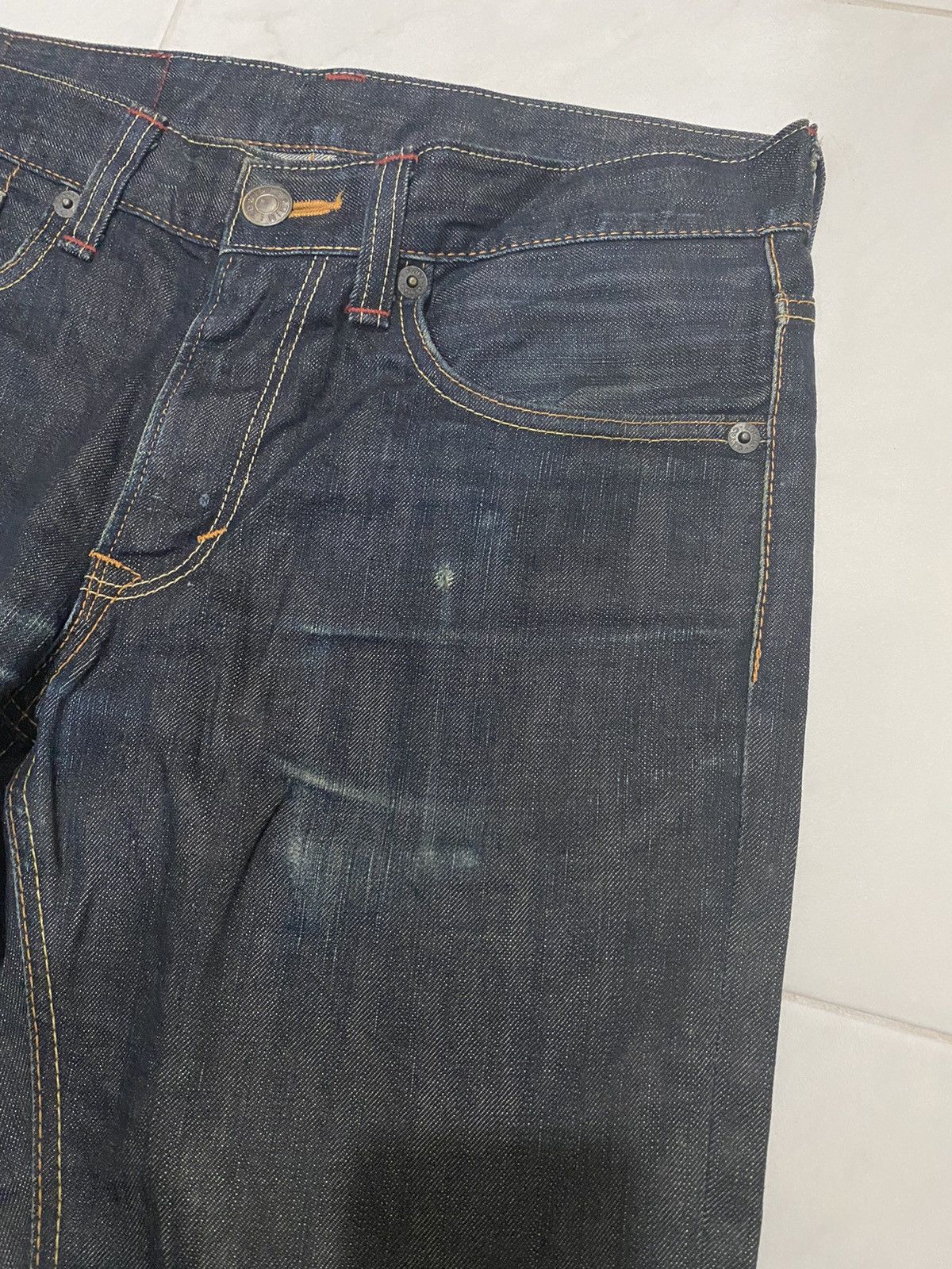 Edwin × Vintage Vintage Edwin 512 Dark Blue Jean Size US 32 / EU 48 - 5 Thumbnail