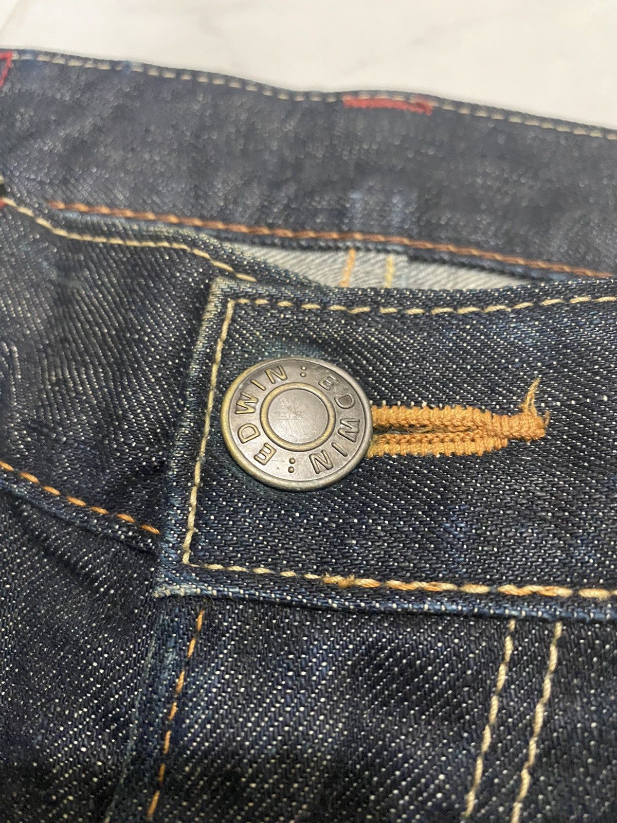 Edwin × Vintage Vintage Edwin 512 Dark Blue Jean Size US 32 / EU 48 - 12 Thumbnail