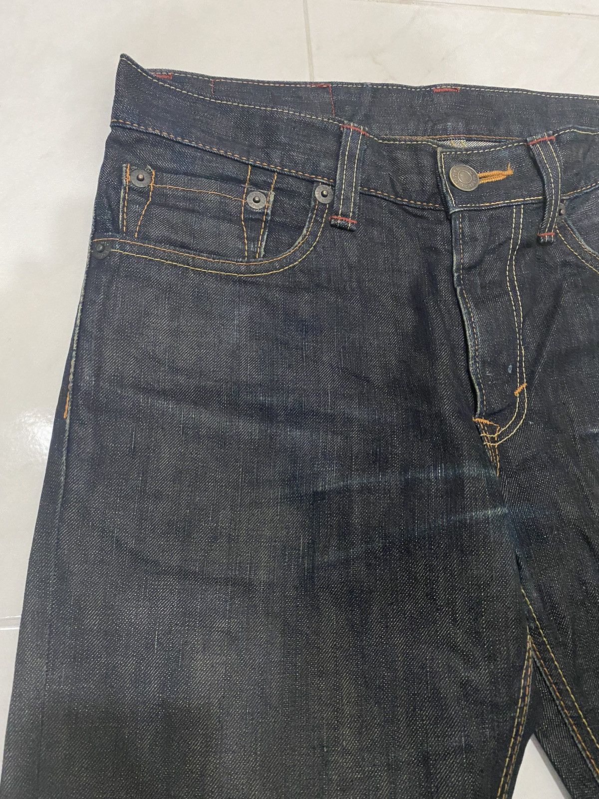 Edwin × Vintage Vintage Edwin 512 Dark Blue Jean Size US 32 / EU 48 - 6 Thumbnail