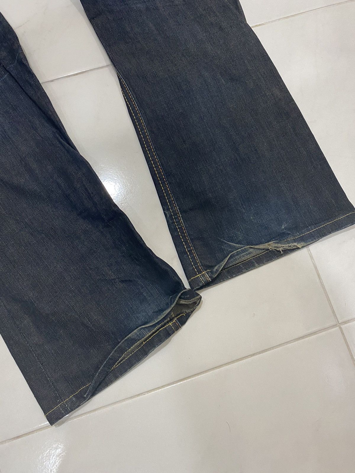 Edwin × Vintage Vintage Edwin 512 Dark Blue Jean Size US 32 / EU 48 - 11 Thumbnail
