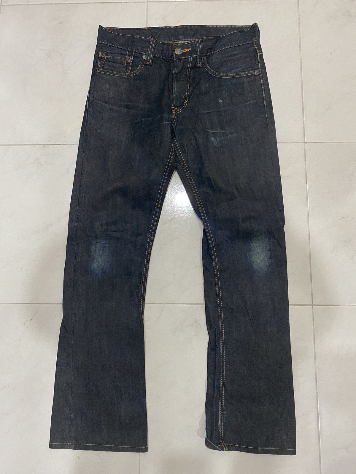 Edwin × Vintage Vintage Edwin 512 Dark Blue Jean Size US 32 / EU 48 - 2 Thumbnail