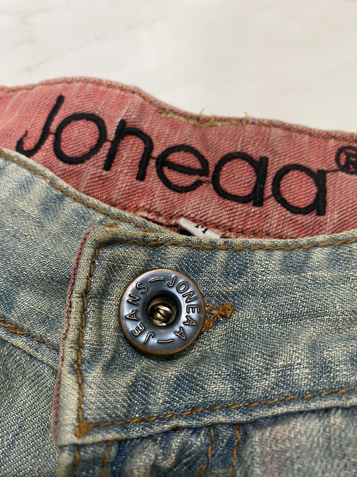 Japanese Brand × Vintage Vintage Joneaa Distressed Jean Nice Design Size US 30 / EU 46 - 9 Thumbnail
