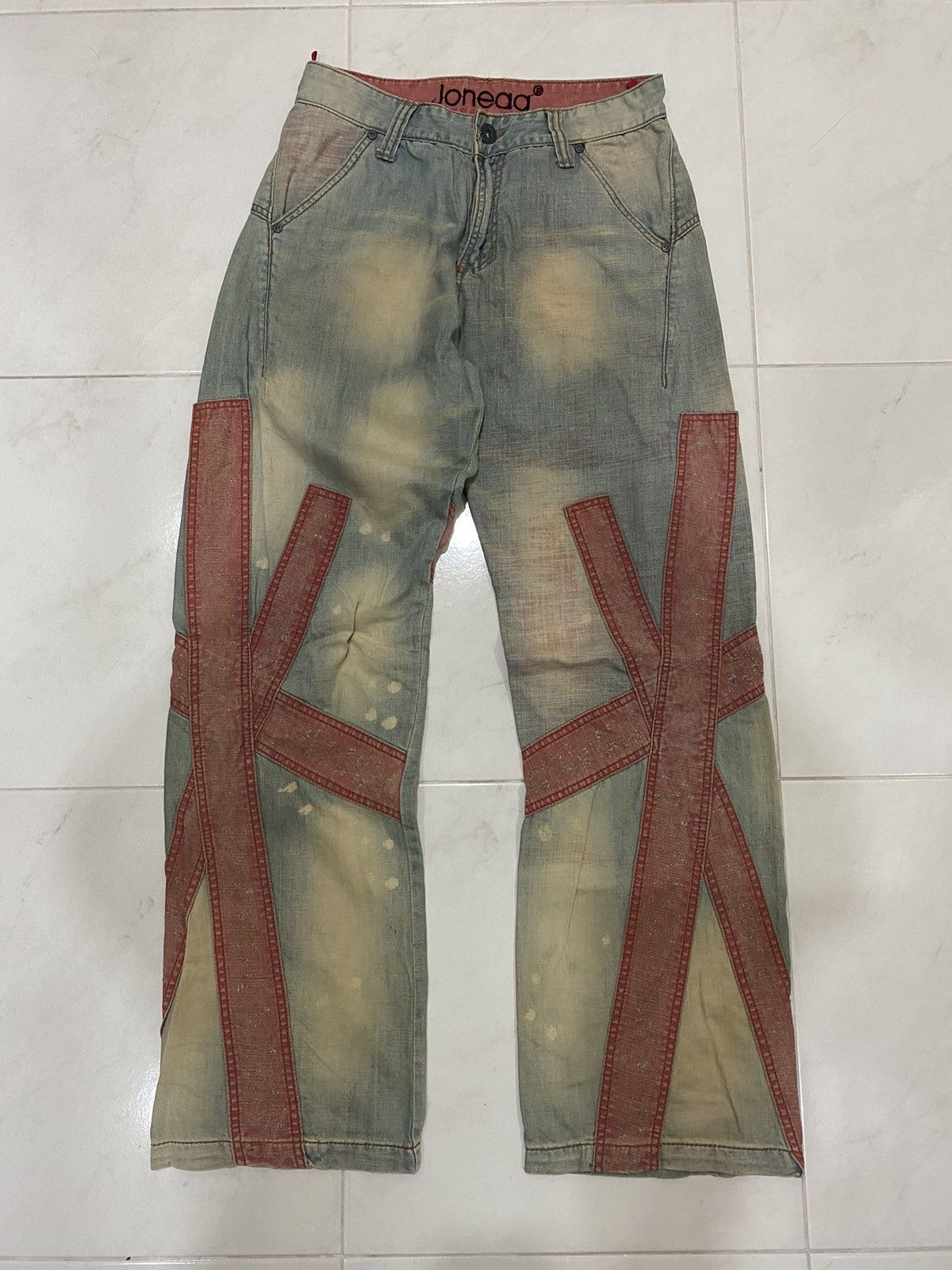 Japanese Brand × Vintage Vintage Joneaa Distressed Jean Nice Design Size US 30 / EU 46 - 2 Thumbnail