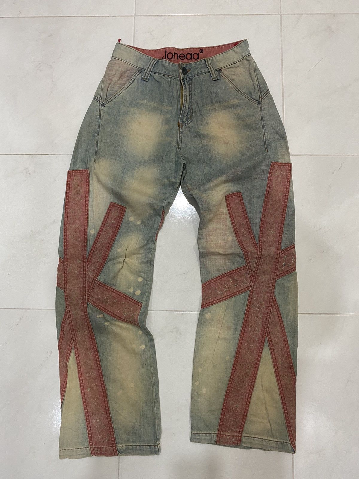 Japanese Brand × Vintage Vintage Joneaa Distressed Jean Nice Design Size US 30 / EU 46 - 3 Thumbnail