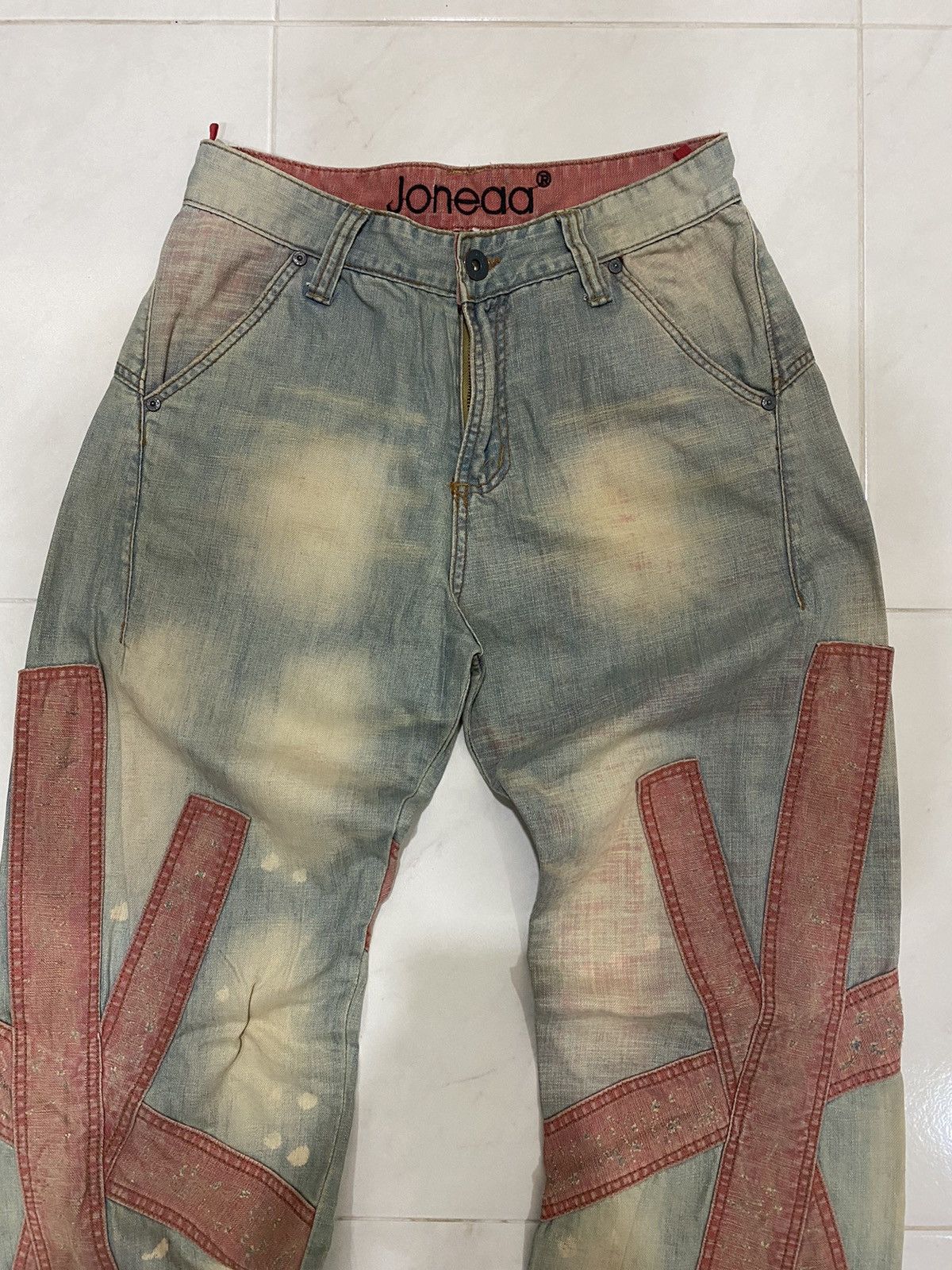 Japanese Brand × Vintage Vintage Joneaa Distressed Jean Nice Design Size US 30 / EU 46 - 4 Thumbnail