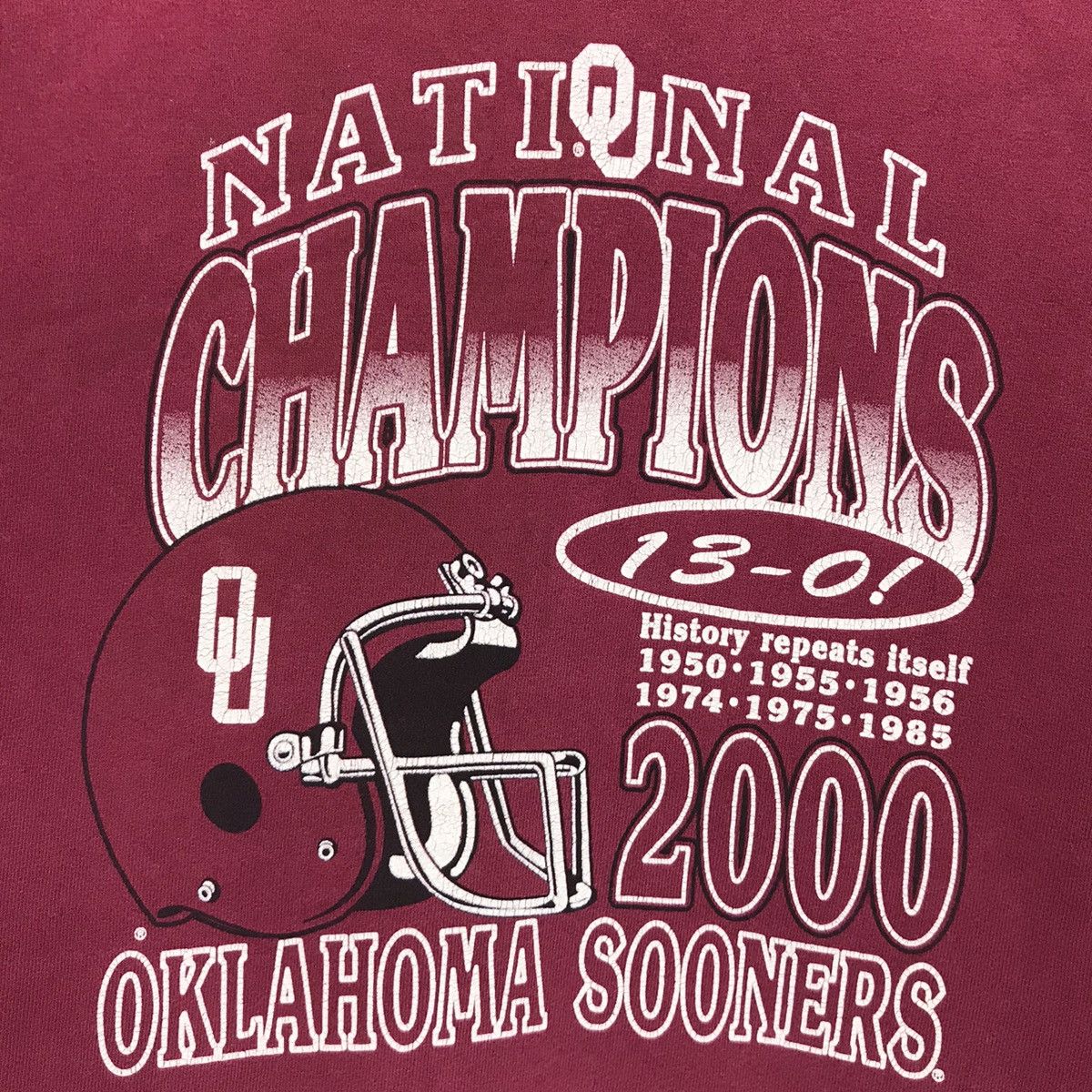 MLB × NFL × Sports Specialties Vintage Oklahoma Sooners Football Team Sweatshirt Size US M / EU 48-50 / 2 - 4 Thumbnail